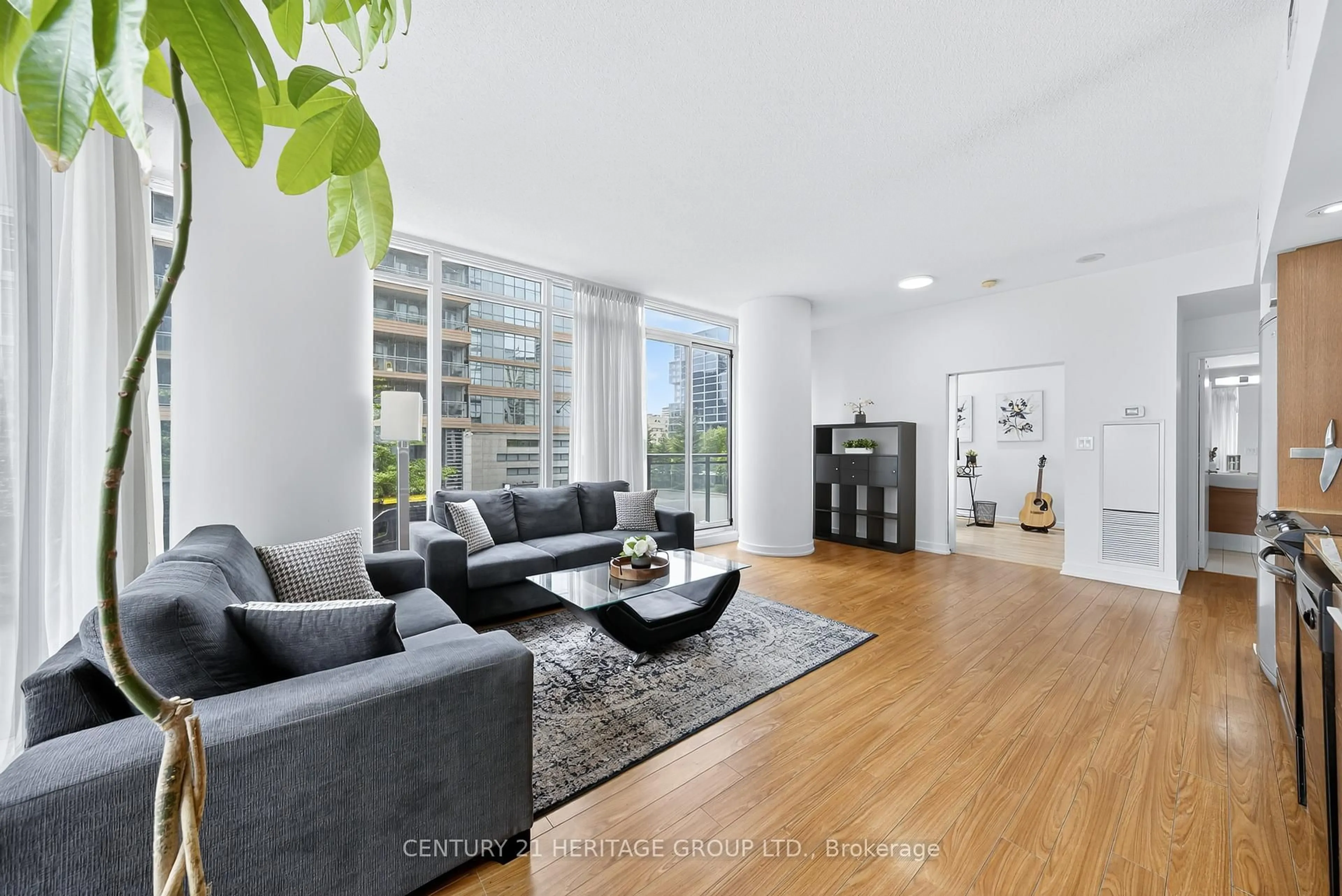 Living room with furniture, unknown for 25 Capreol Crt #206, Toronto Ontario M5V 3Z7