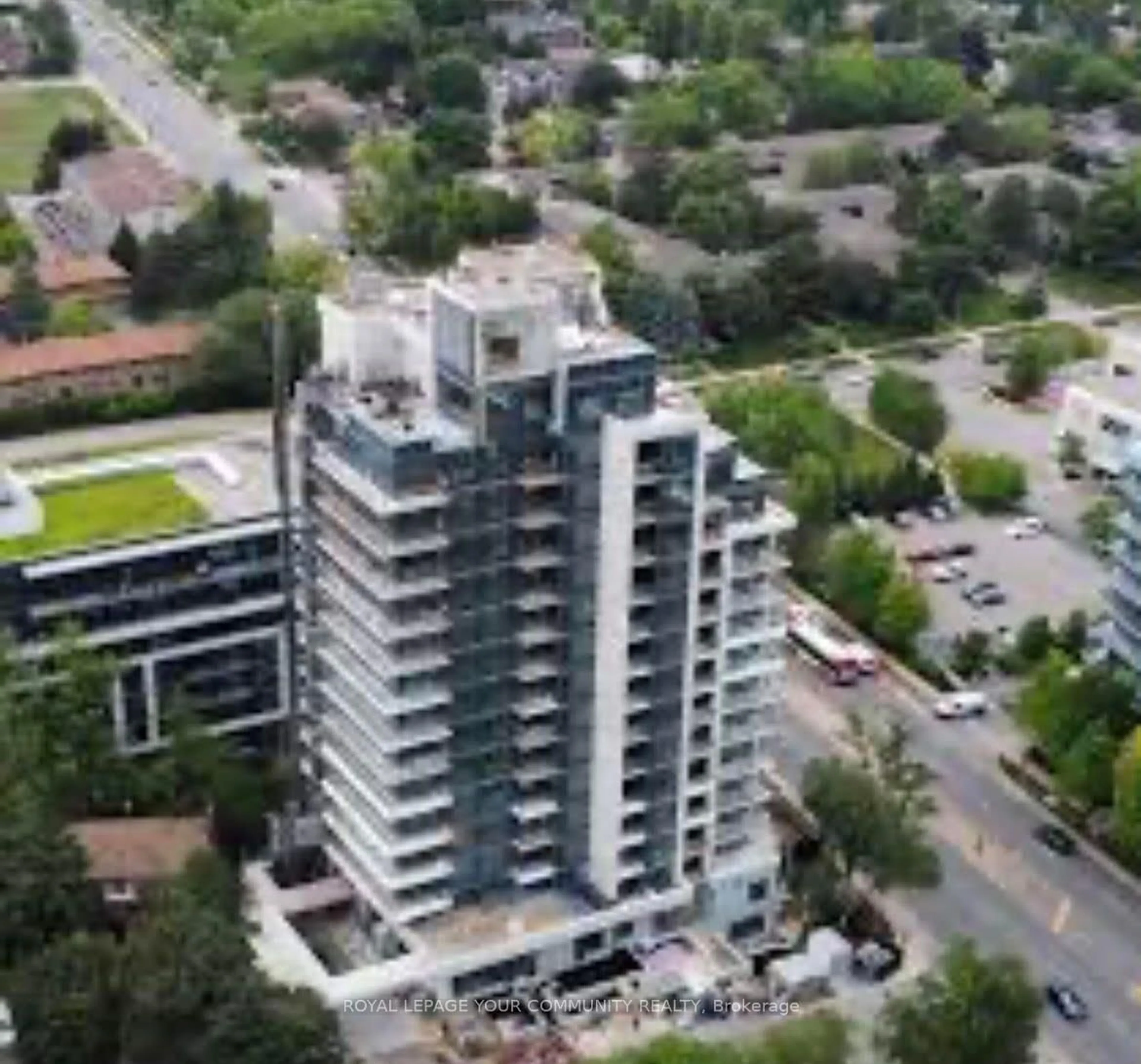 A pic from outside/outdoor area/front of a property/back of a property/a pic from drone, building for 2 Teagarden Crt #810, Toronto Ontario M2N 5Z9
