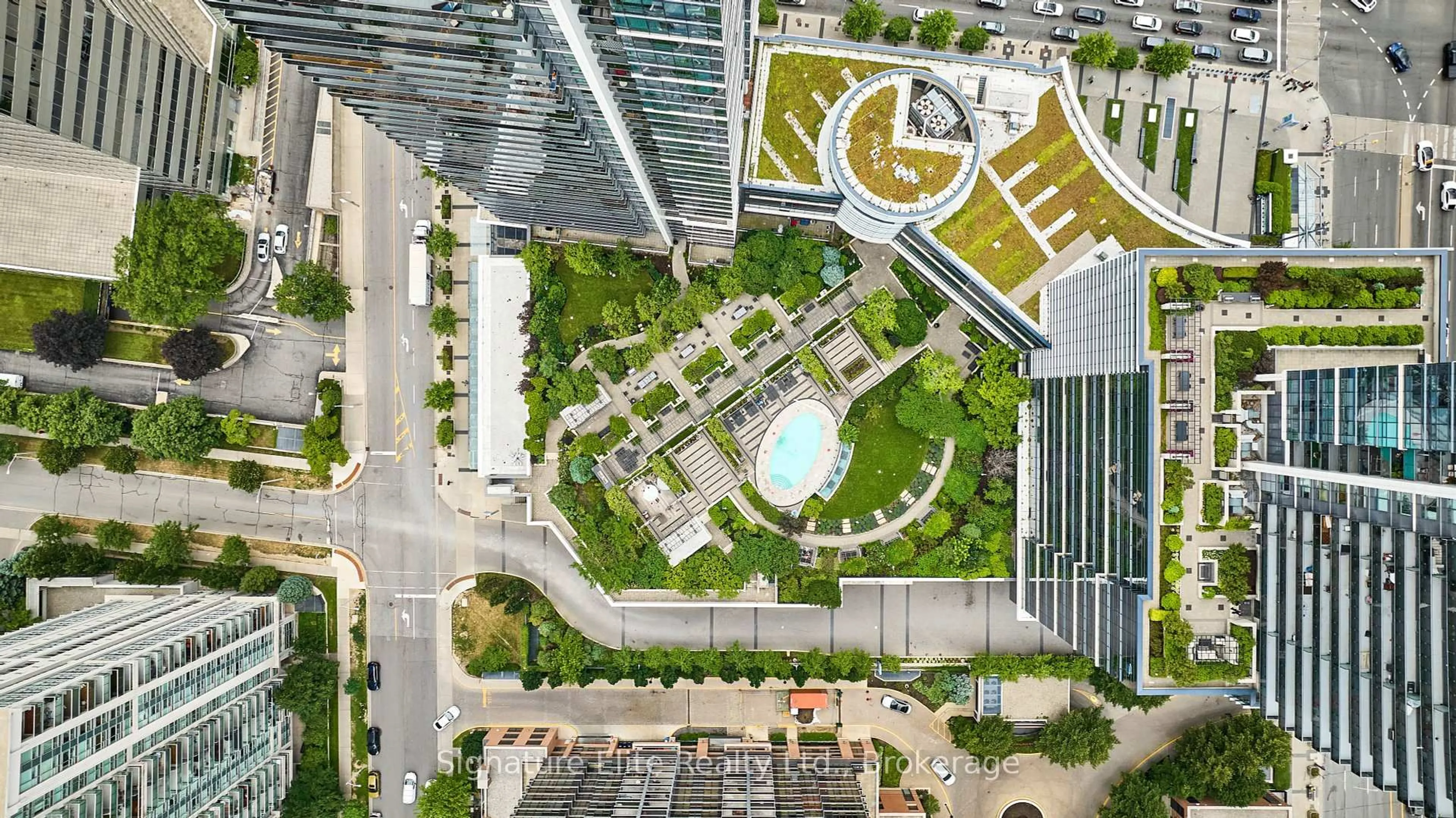 A pic from outside/outdoor area/front of a property/back of a property/a pic from drone, city buildings view from balcony for 2 Anndale Dr #203, Toronto Ontario M2N 0G5