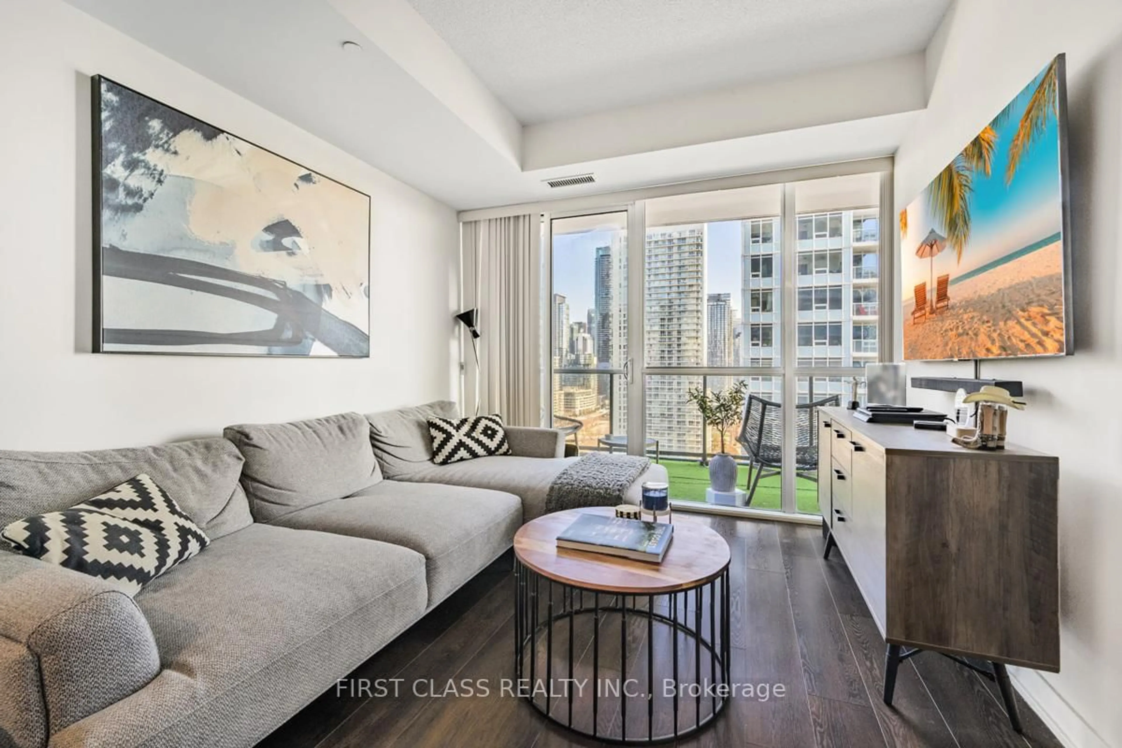 Living room with furniture, unknown for 20 Bruyeres Mews #2308, Toronto Ontario M5V 0G8