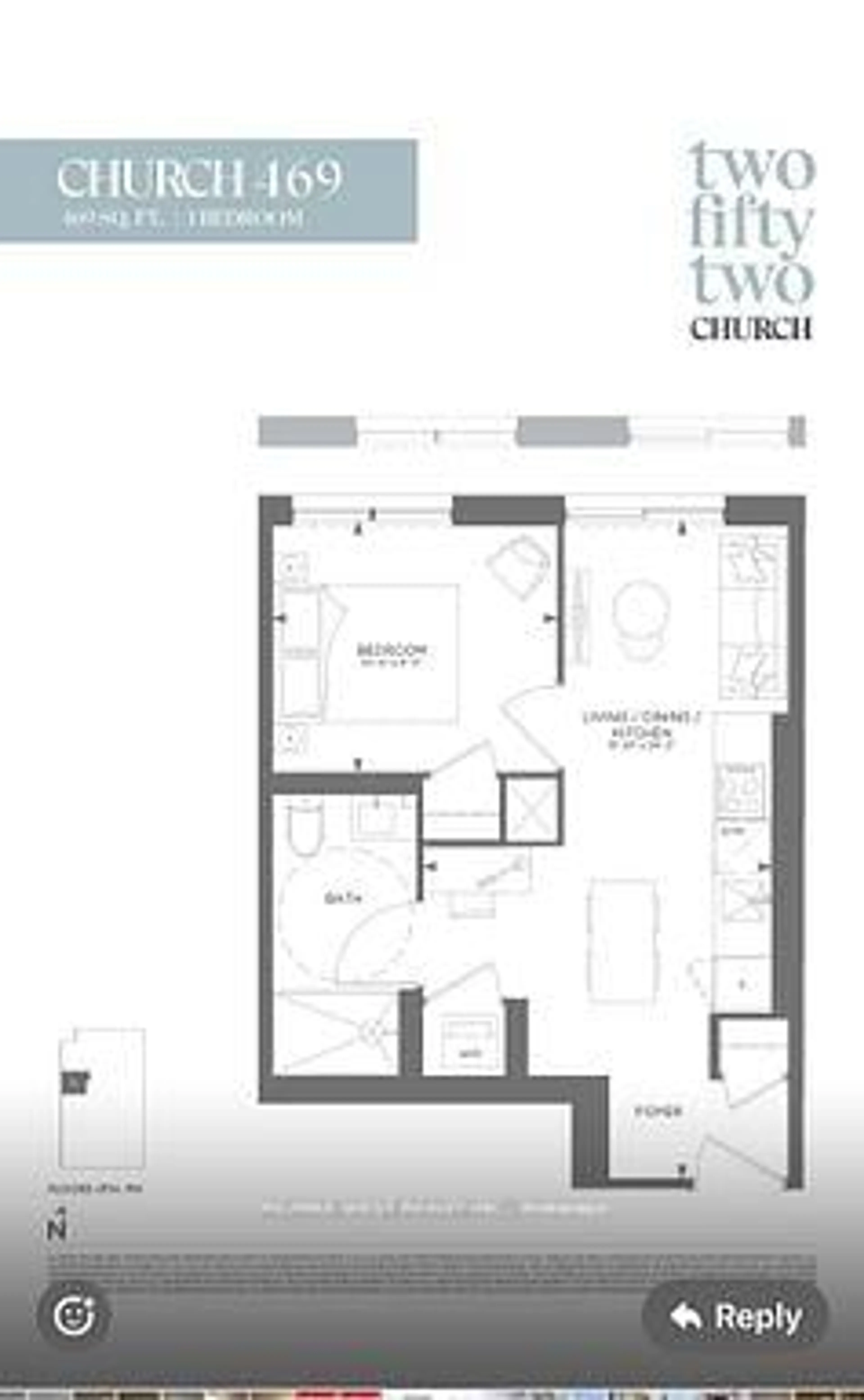 Floor plan for 252 Church St #00, Toronto Ontario M5B 1Z2