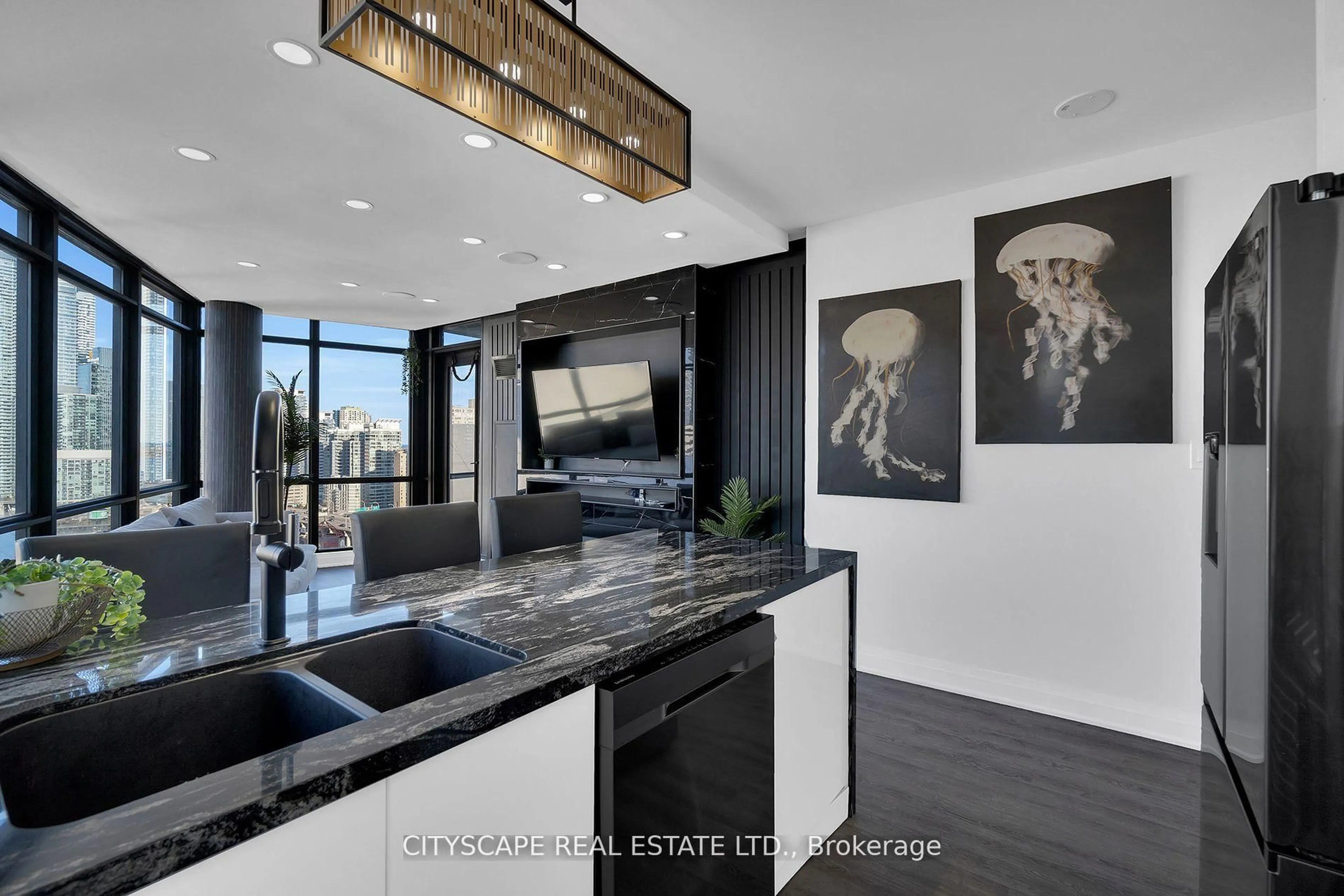 Contemporary kitchen, unknown for 3 Navy Wharf Crt #2308, Toronto Ontario M5V 3V1