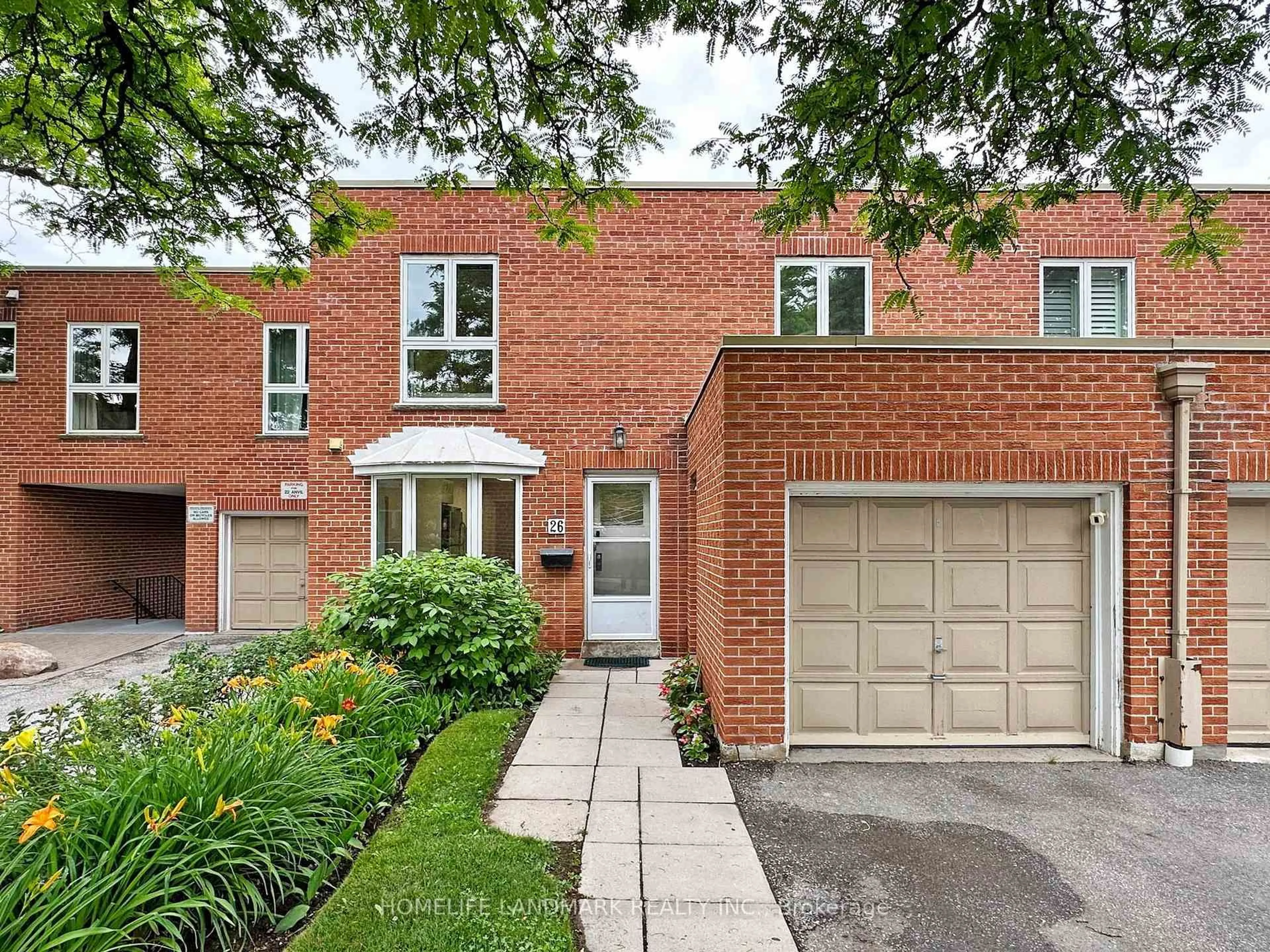 Home with brick exterior material, street for 26 Anvil Mill Way, Toronto Ontario M2L 1R1