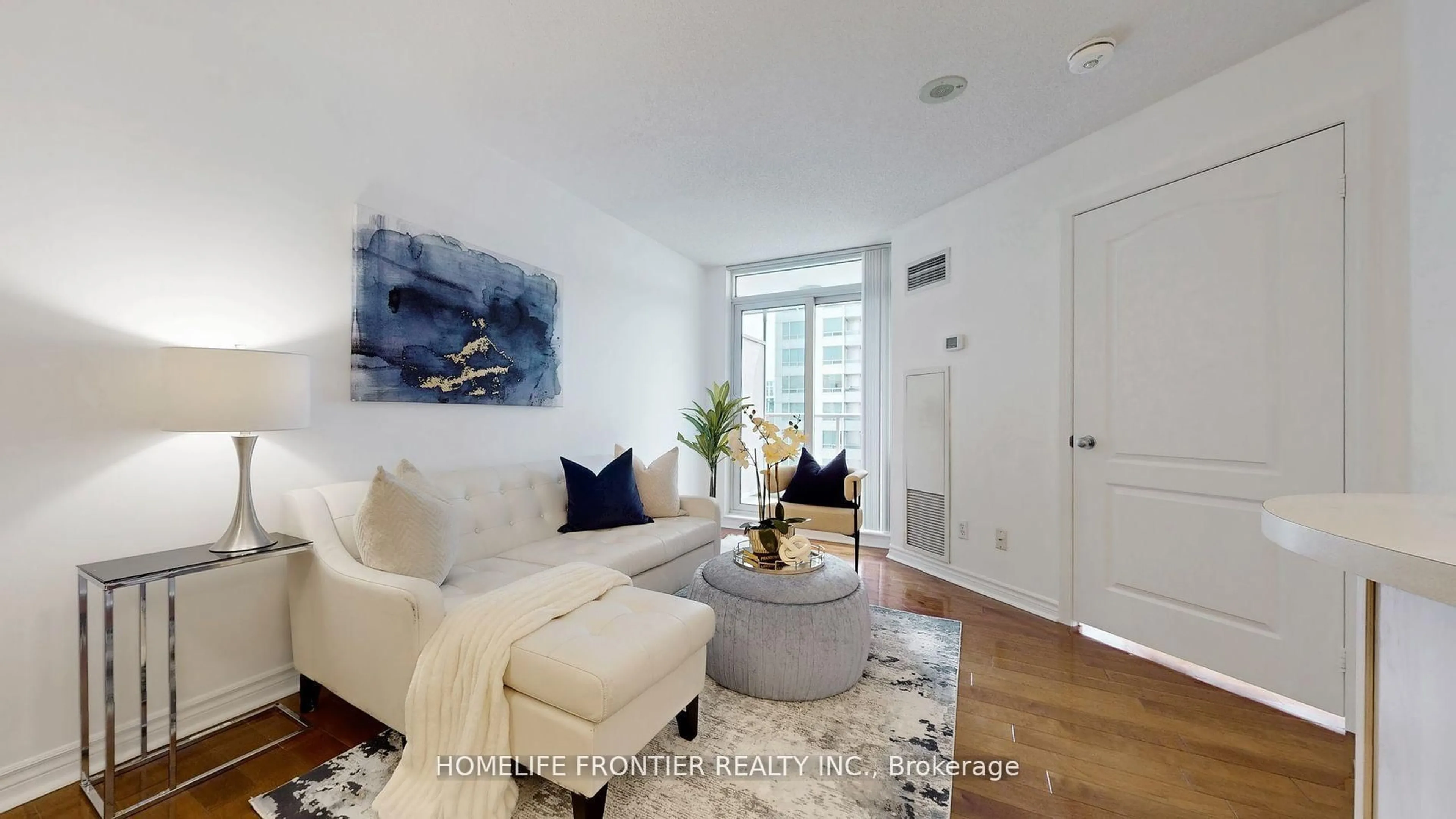 Living room with furniture, unknown for 2 Rean Dr #507, Toronto Ontario M2K 3B8
