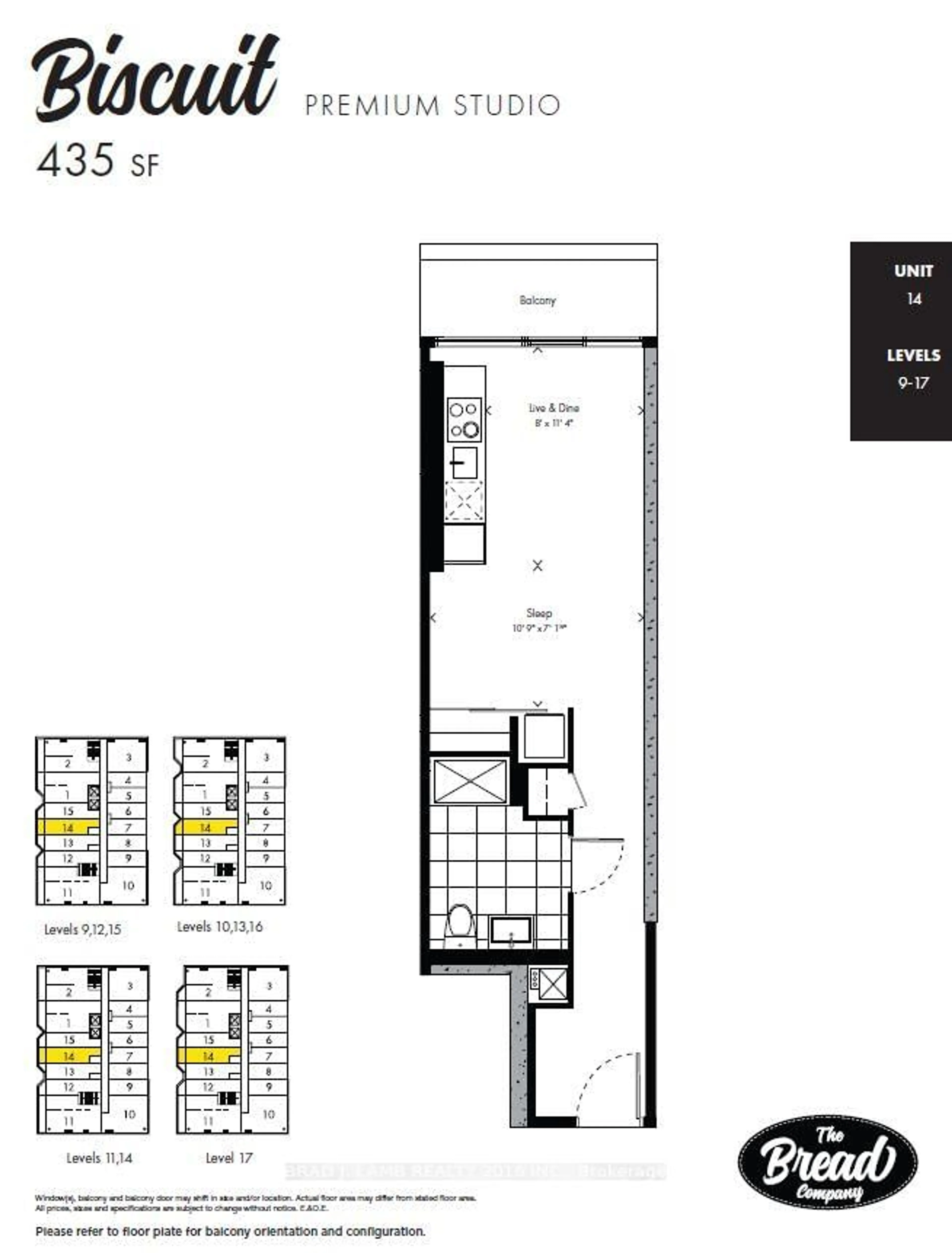Floor plan for 195 McCaul St #1014, Toronto Ontario M5T 0E5