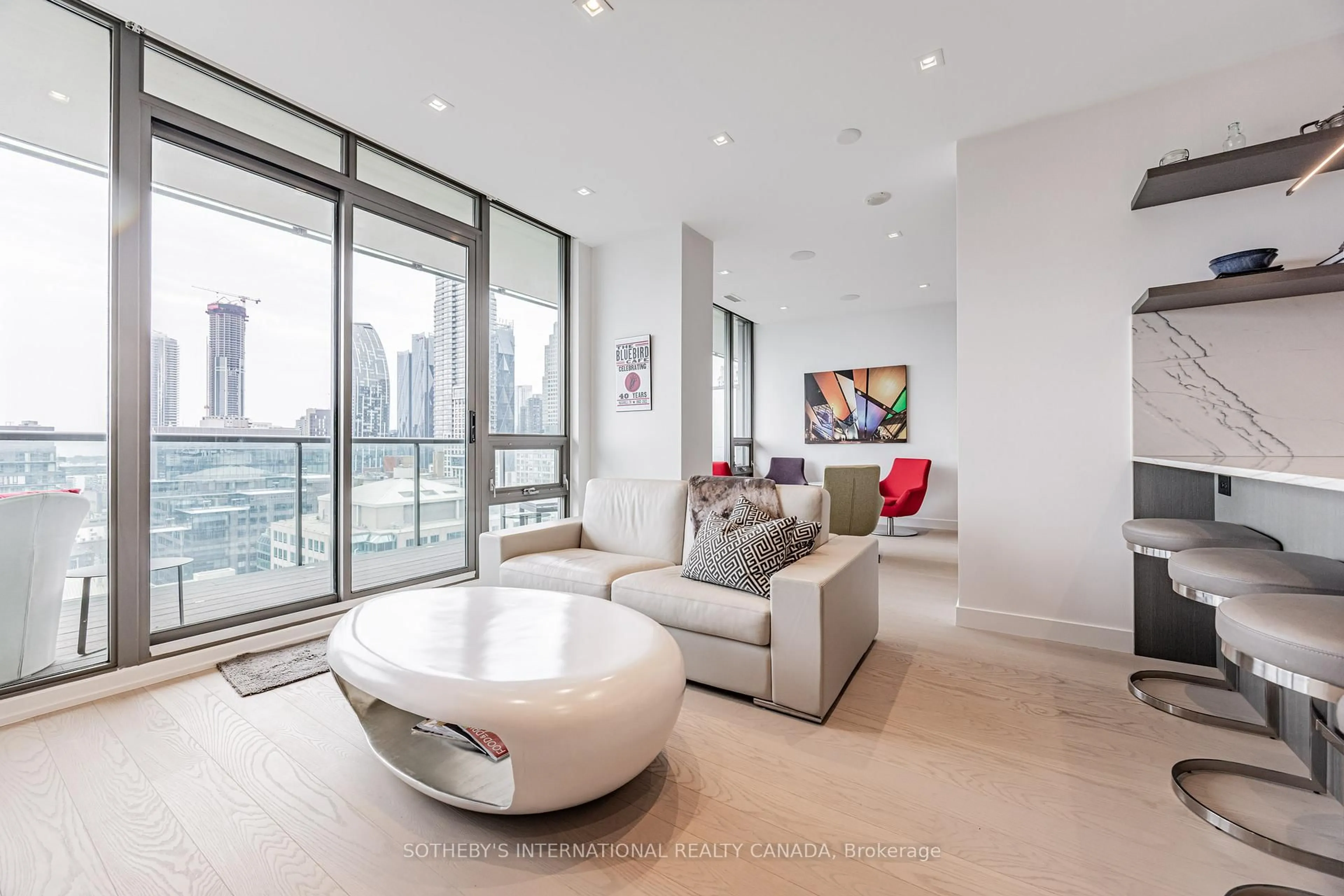 Living room with furniture, unknown for 33 Lombard St #2609, Toronto Ontario M5C 3H8