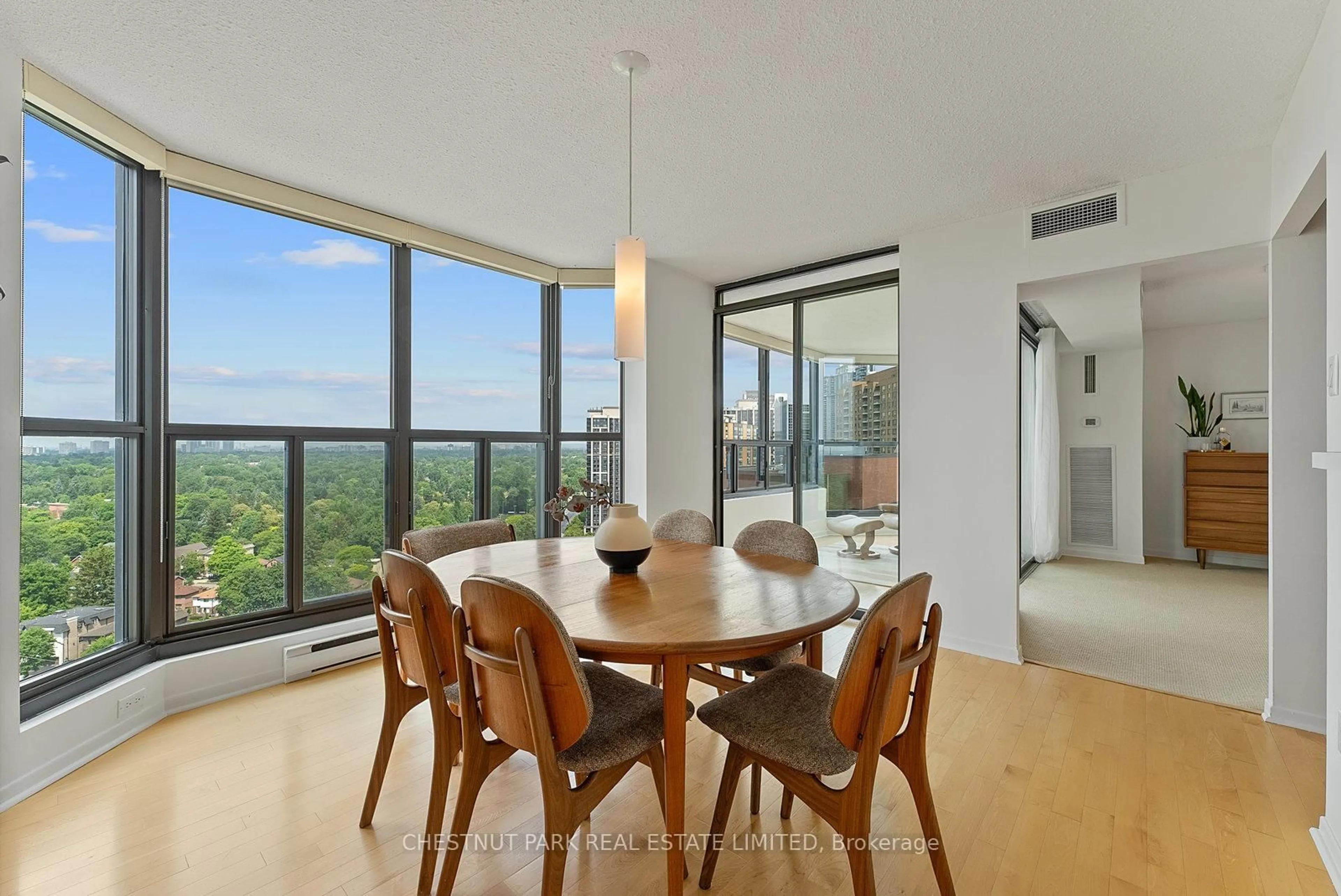 Dining room, wood/laminate floor for 33 Elmhurst Ave #2209, Toronto Ontario M2N 6G8