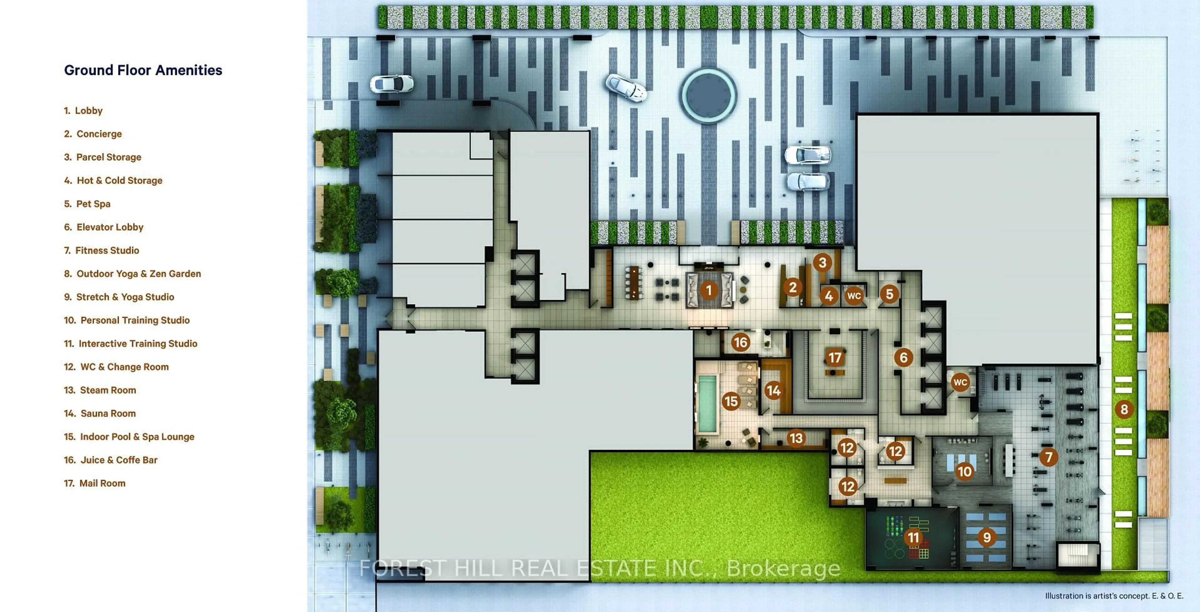 Floor plan for 117 Broadway Ave #2408, Toronto Ontario M4P 1V4