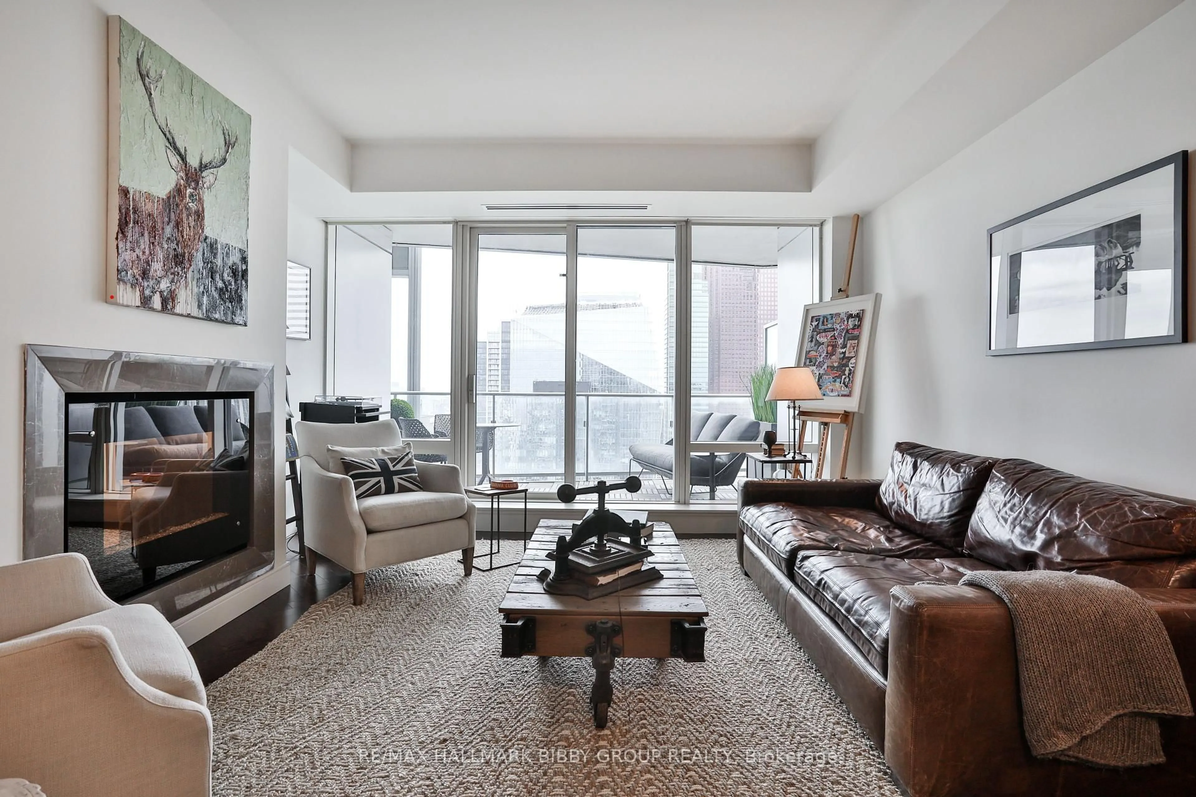 Living room with furniture, unknown for 180 University Ave #4707, Toronto Ontario M5H 0A2