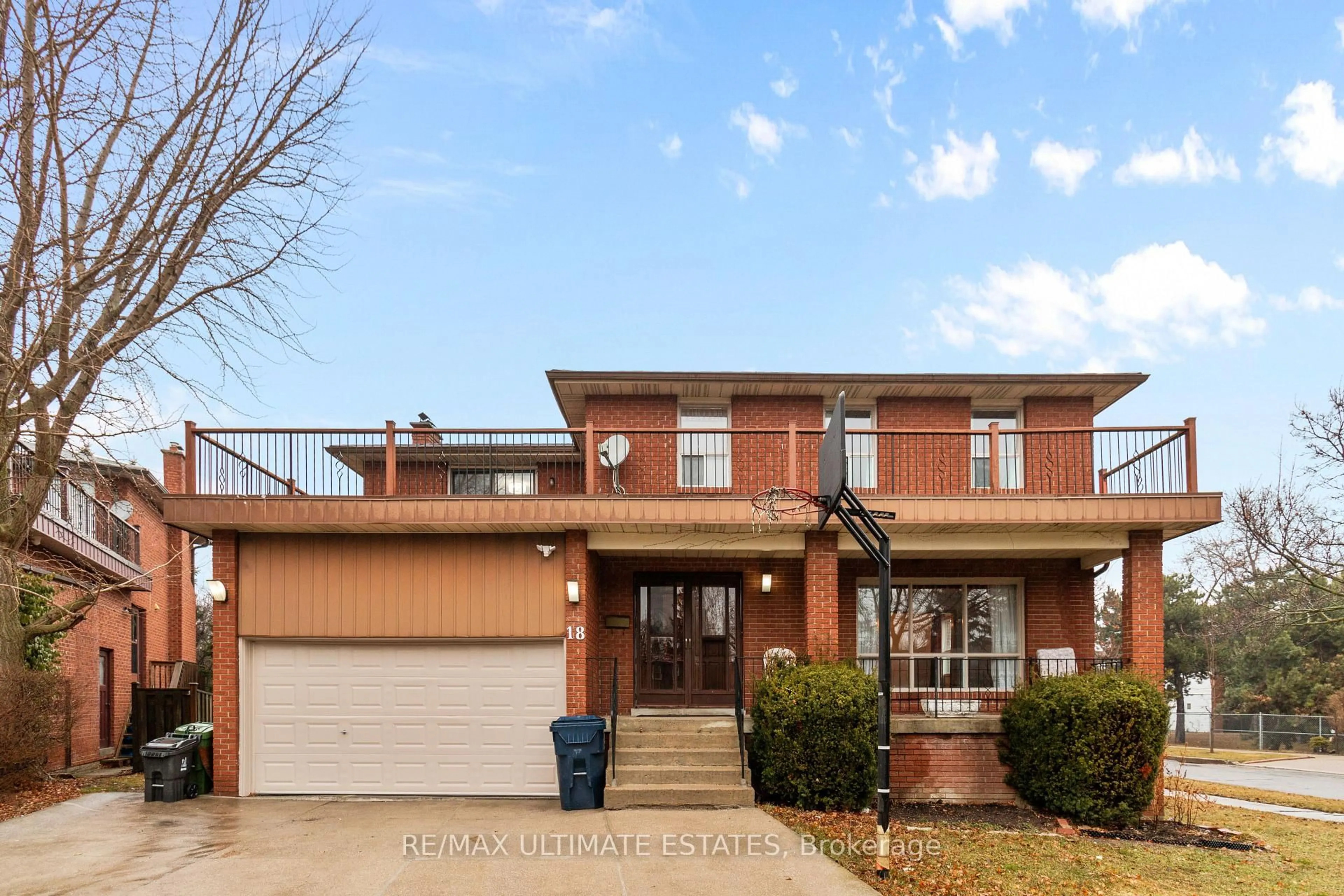 Home with brick exterior material, street for 18 Parravano Crt, Toronto Ontario M2R 3S8