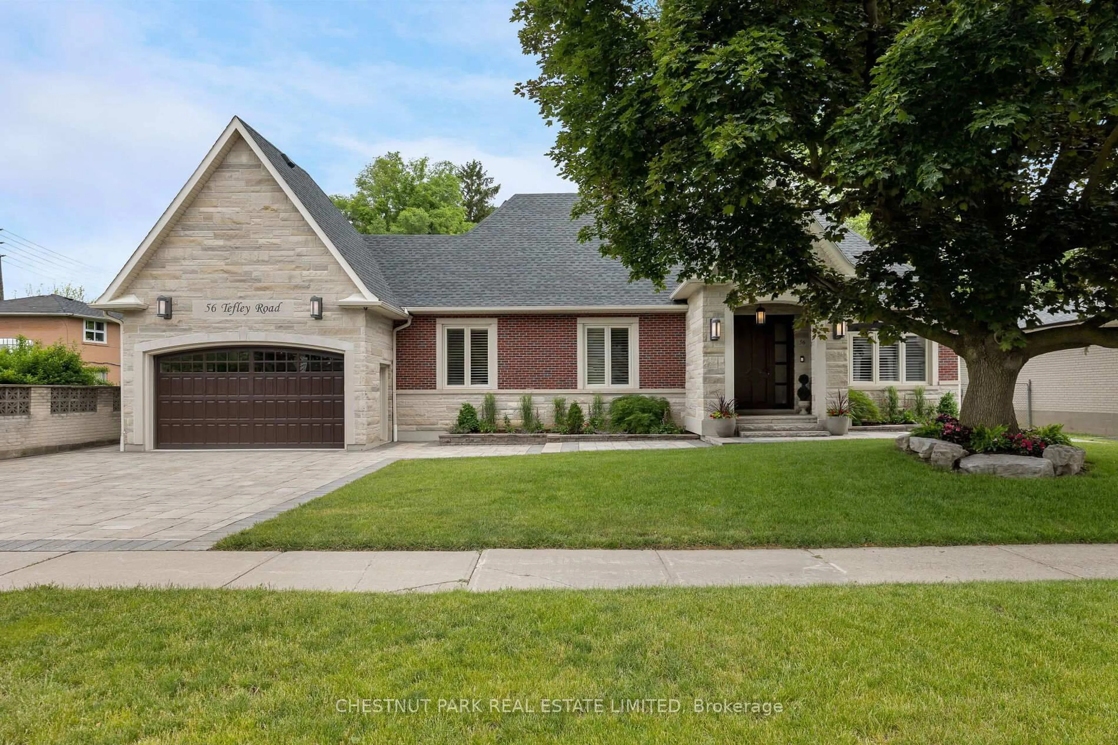 Home with brick exterior material, street for 56 Tefley Rd, Toronto Ontario M2M 1C7