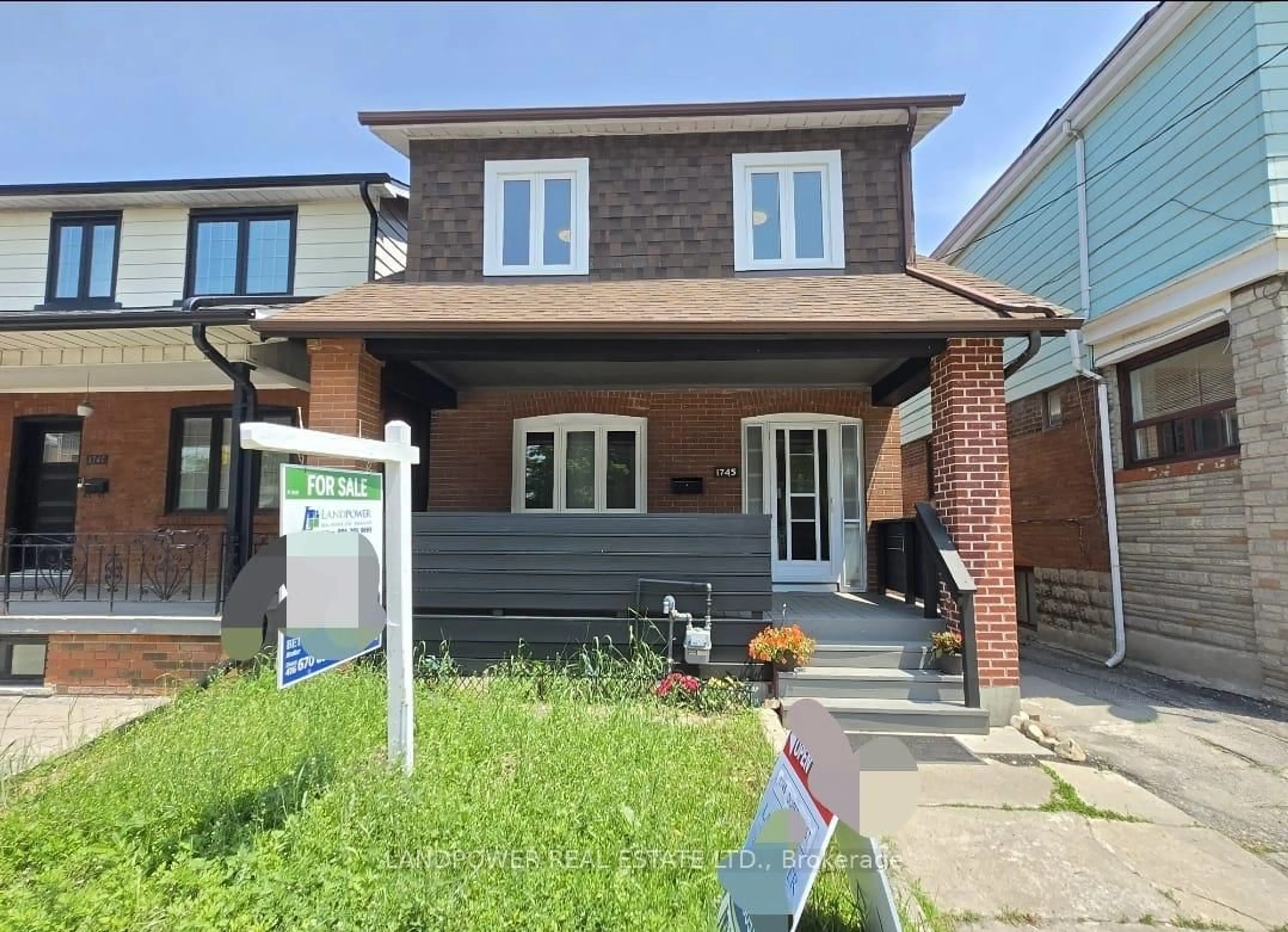 Home with brick exterior material, street for 1745 Dufferin St, Toronto Ontario M6E 3N9