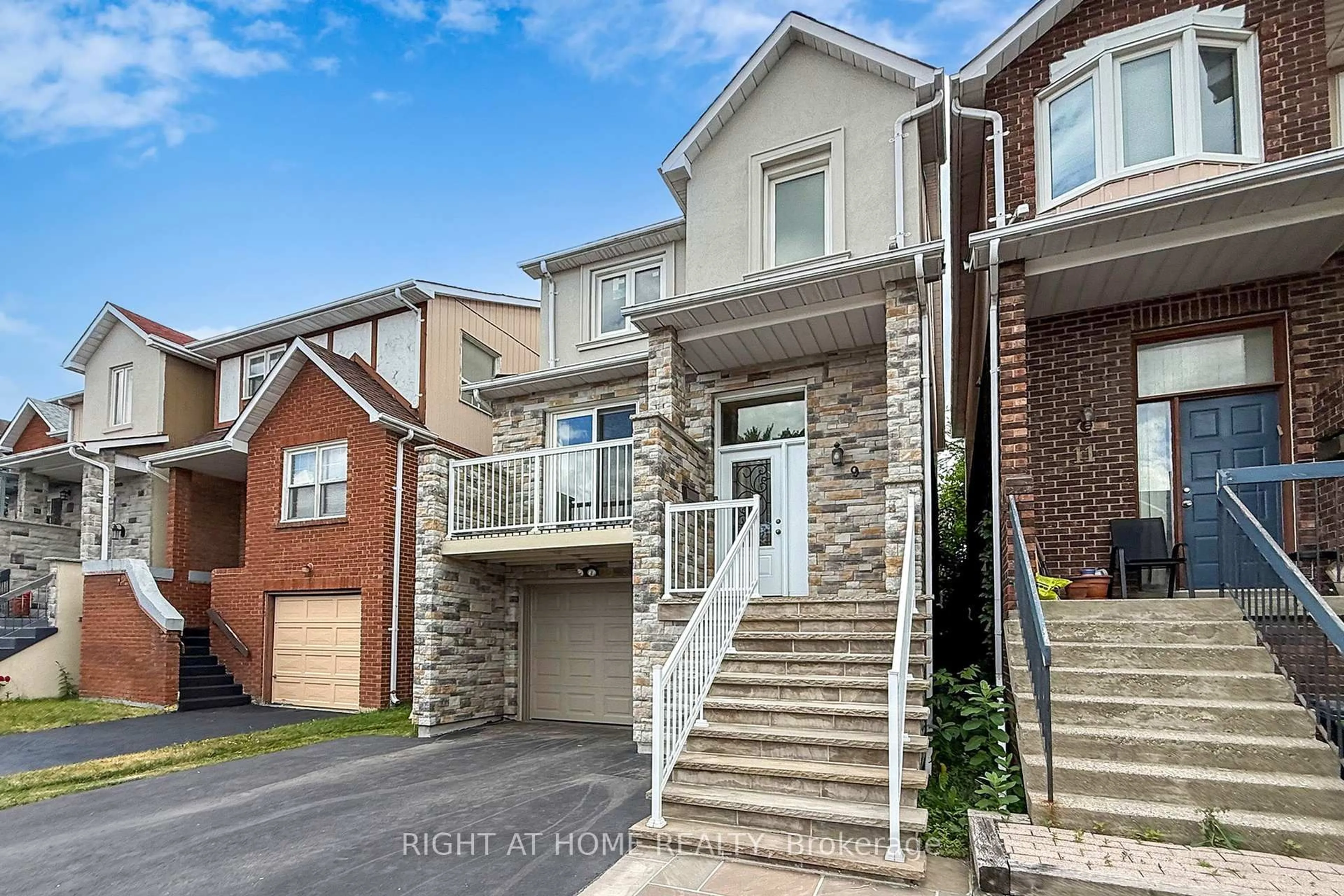 Home with brick exterior material, street for 9 Festival Dr, Toronto Ontario M2R 3T9