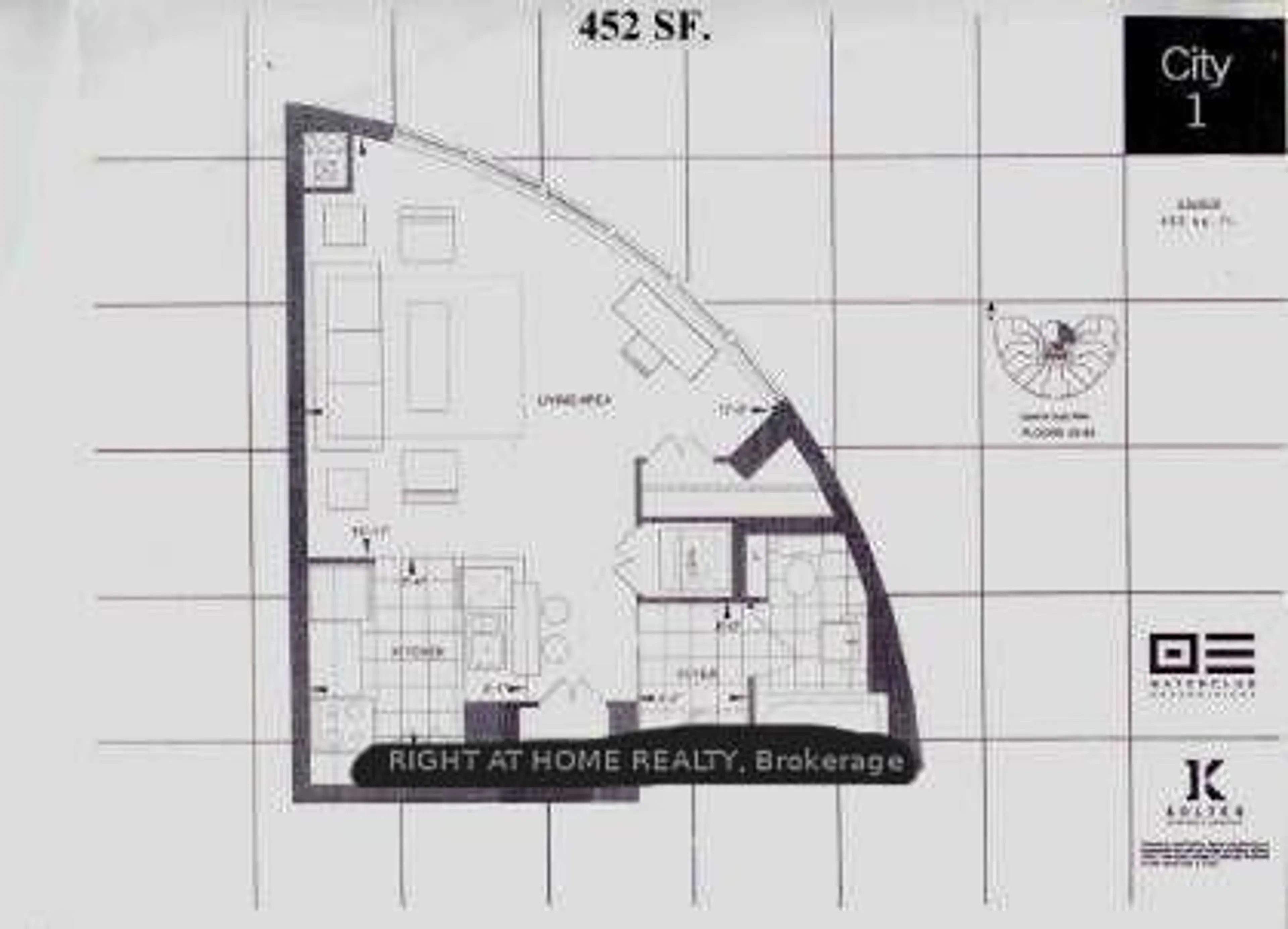 Floor plan for 208 Queens Quay Way #2301, Toronto Ontario M5J 2Y5