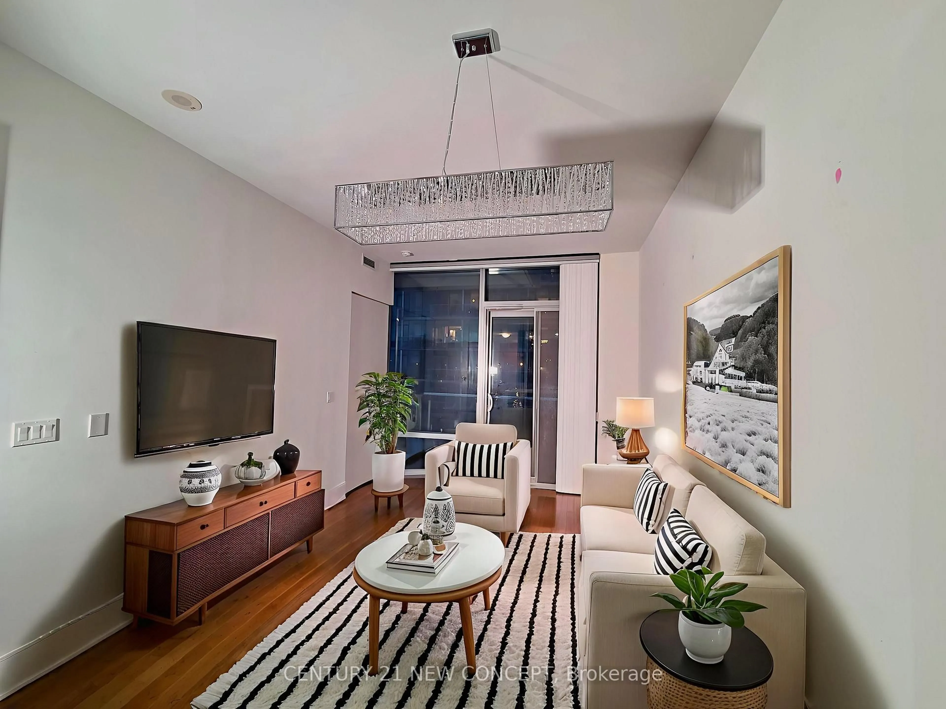 Living room with furniture, unknown for 39 Queens Quay #526, Toronto Ontario M5E 0A4
