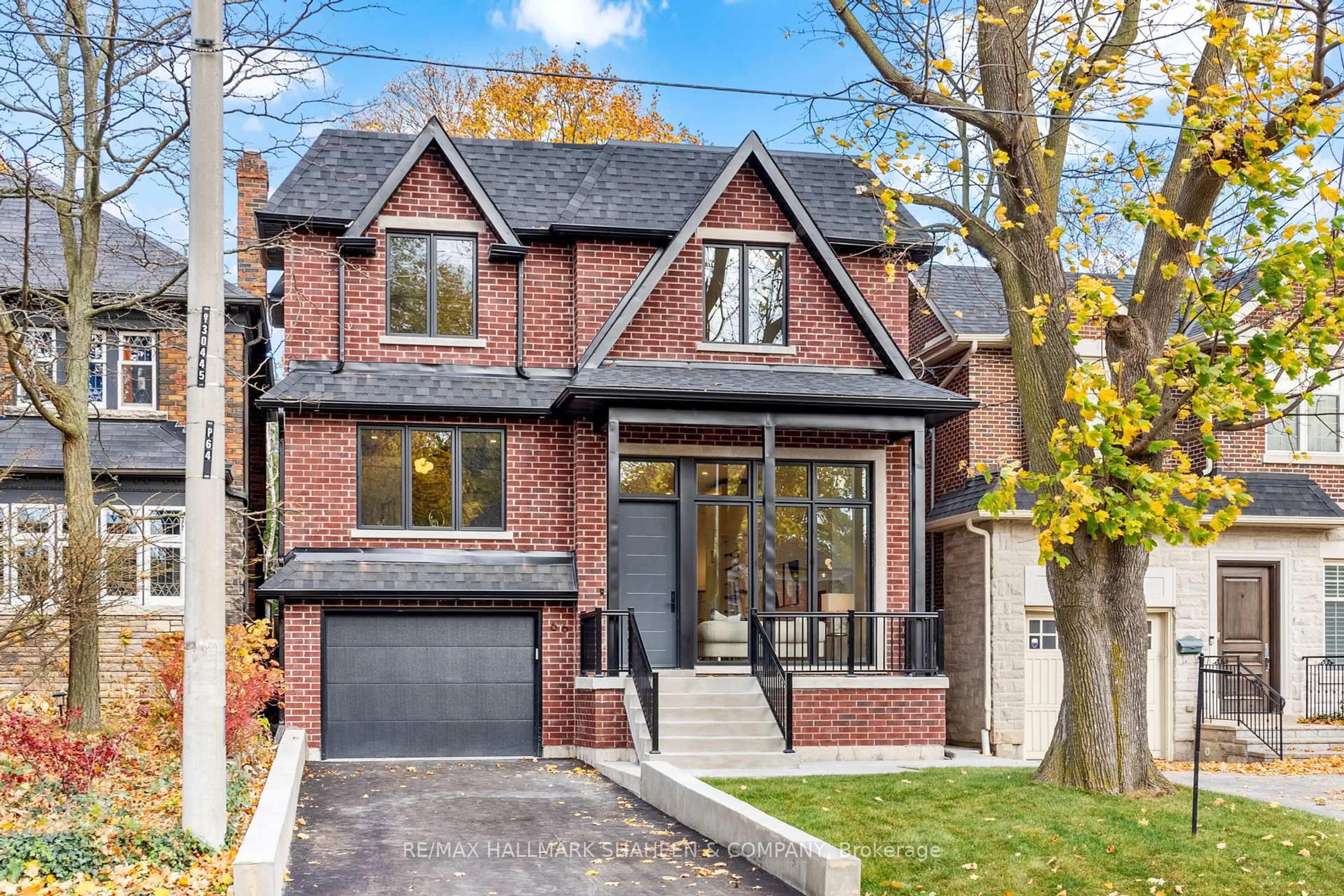 Home with brick exterior material, street for 66 Parkhurst Blvd, Toronto Ontario M4G 2E2