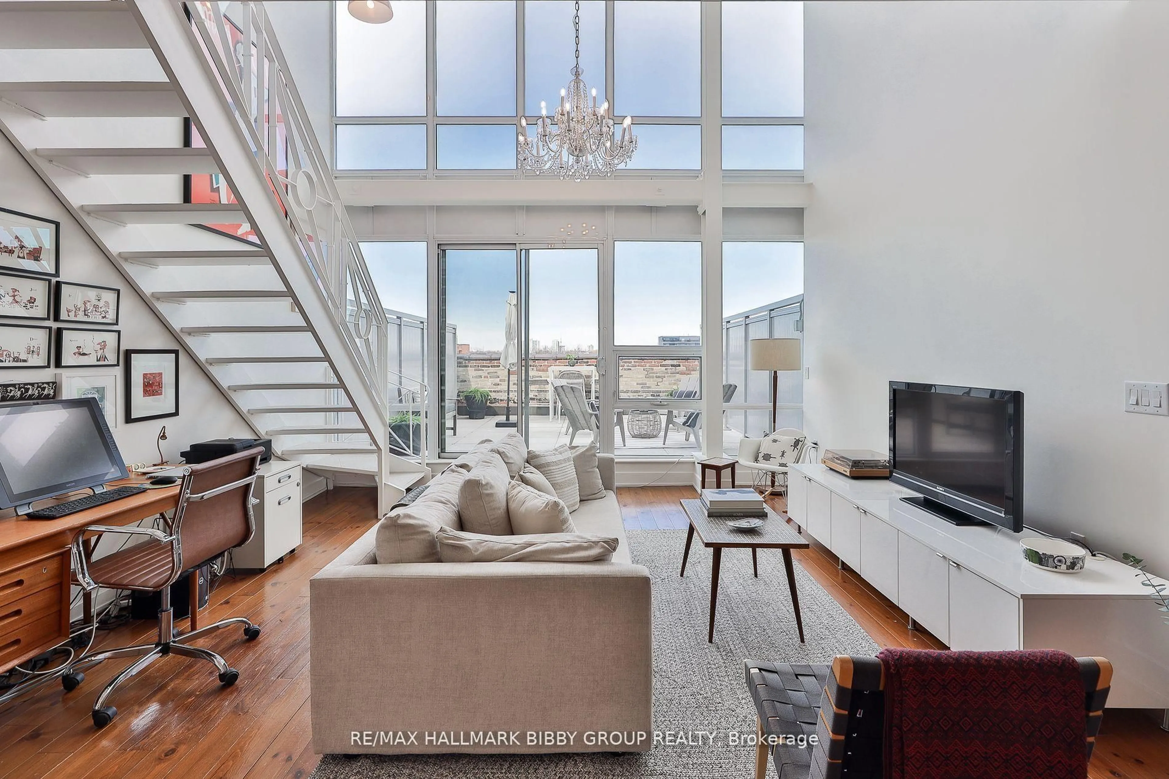 Living room with furniture, unknown for 183 Dovercourt Rd #Ph9, Toronto Ontario M6J 3C1