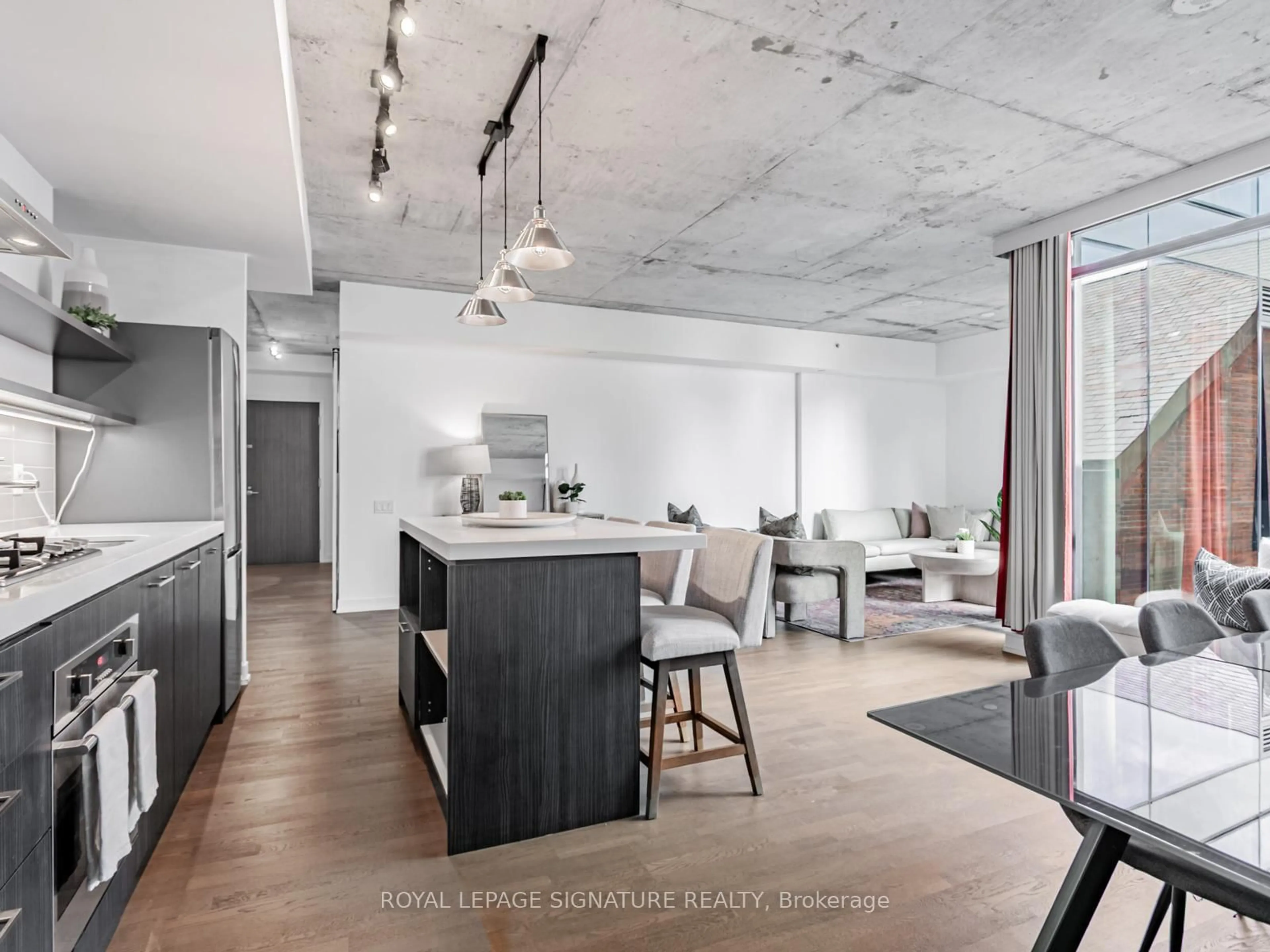 Open concept kitchen, unknown for 560 King St #418, Toronto Ontario M5V 0L5