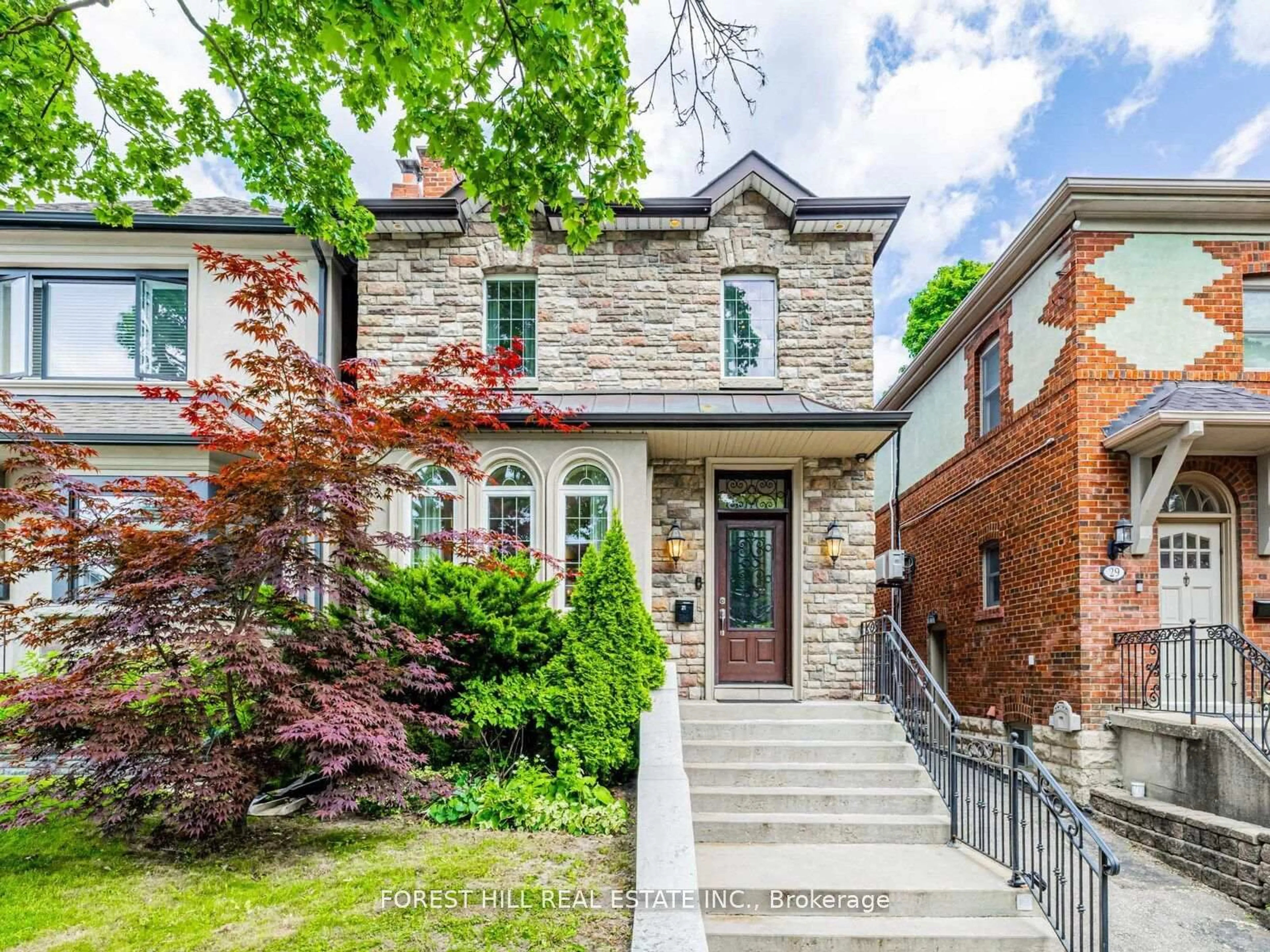 Home with brick exterior material, street for 31 Latimer Ave, Toronto Ontario M5N 2M1