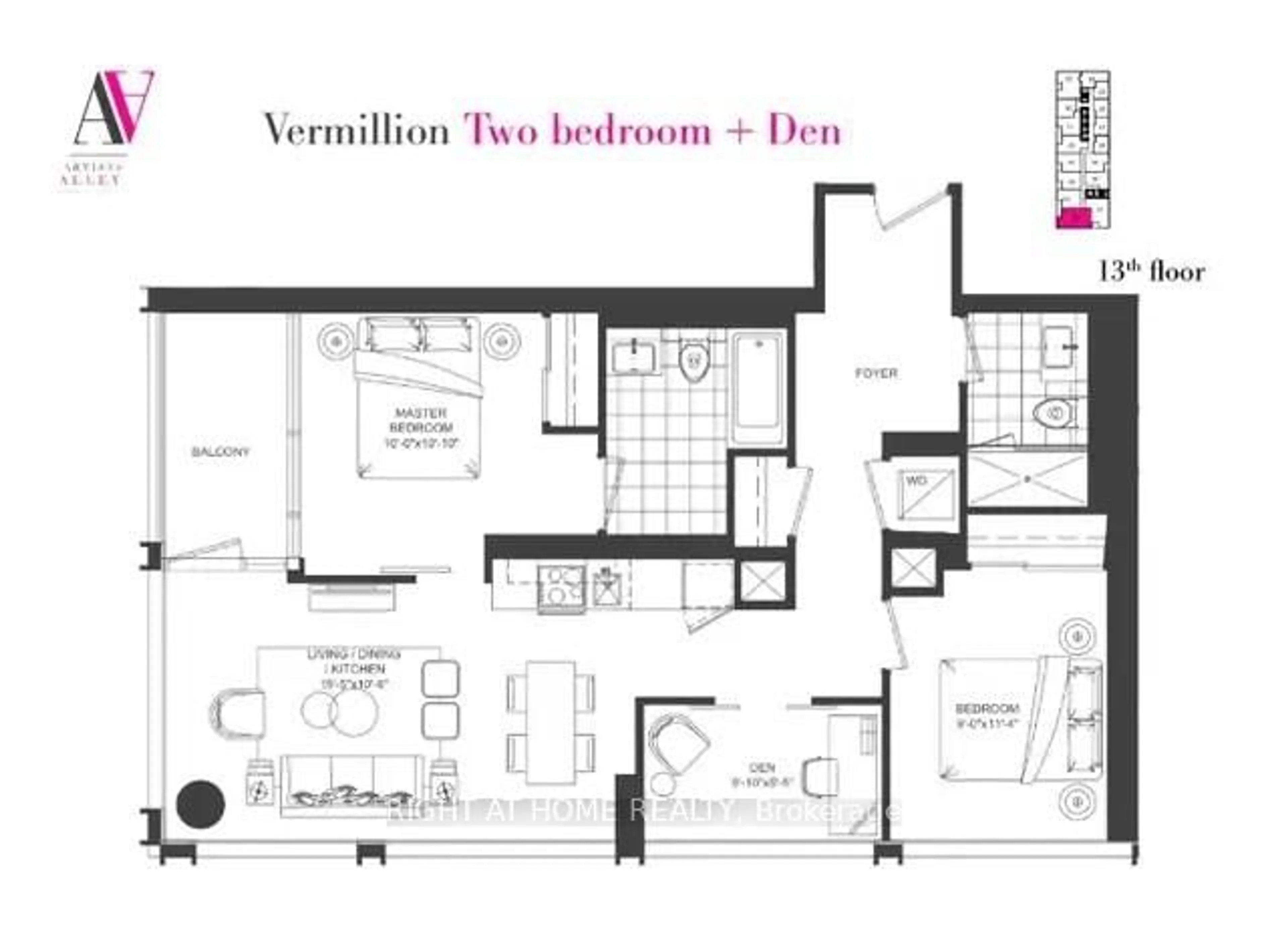 Floor plan for 121 St Patrick St #1322, Toronto Ontario M5T 0E2