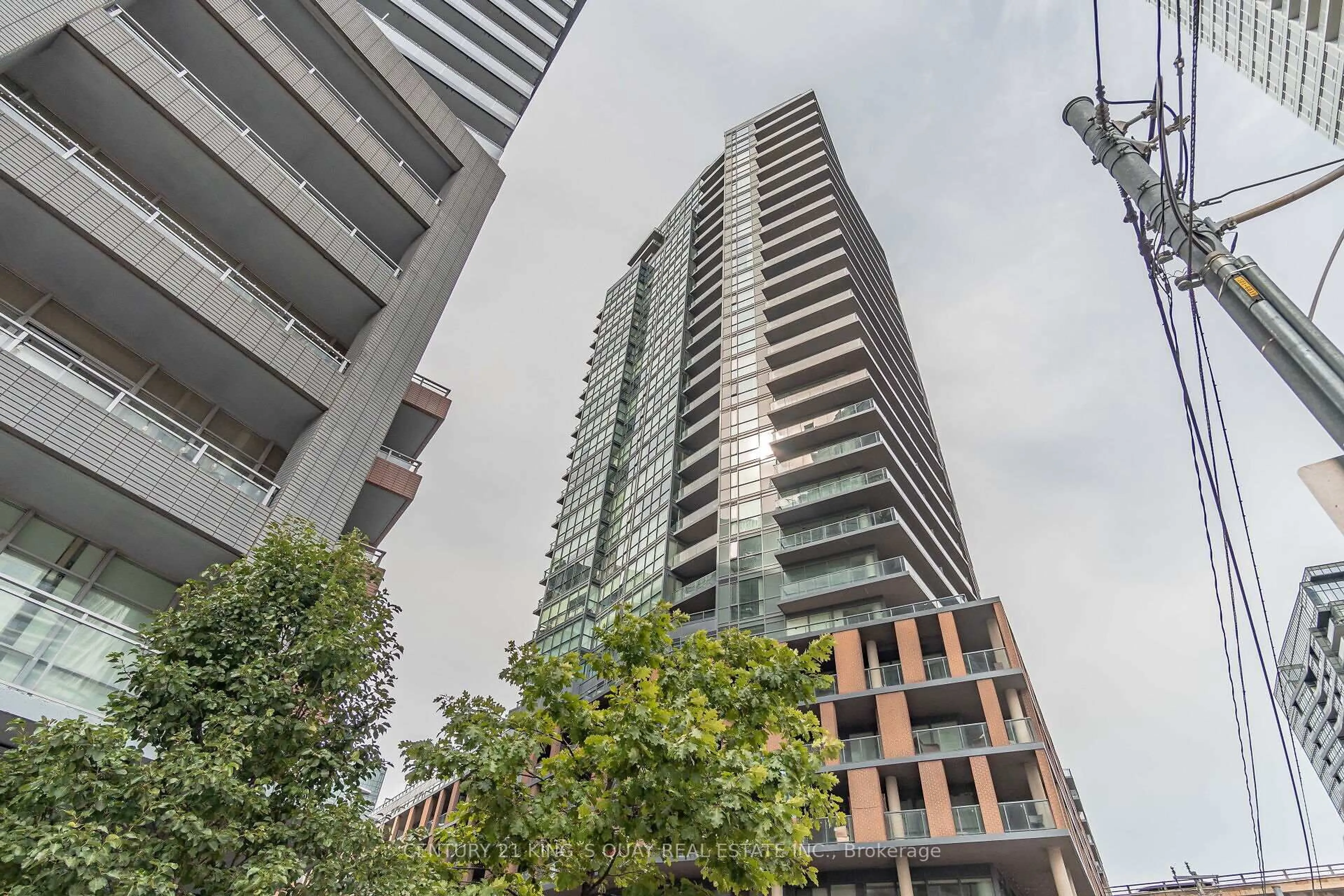 A pic from outside/outdoor area/front of a property/back of a property/a pic from drone, city buildings view from balcony for 20 Bruyeres Mews #1012, Toronto Ontario M5V 0G8