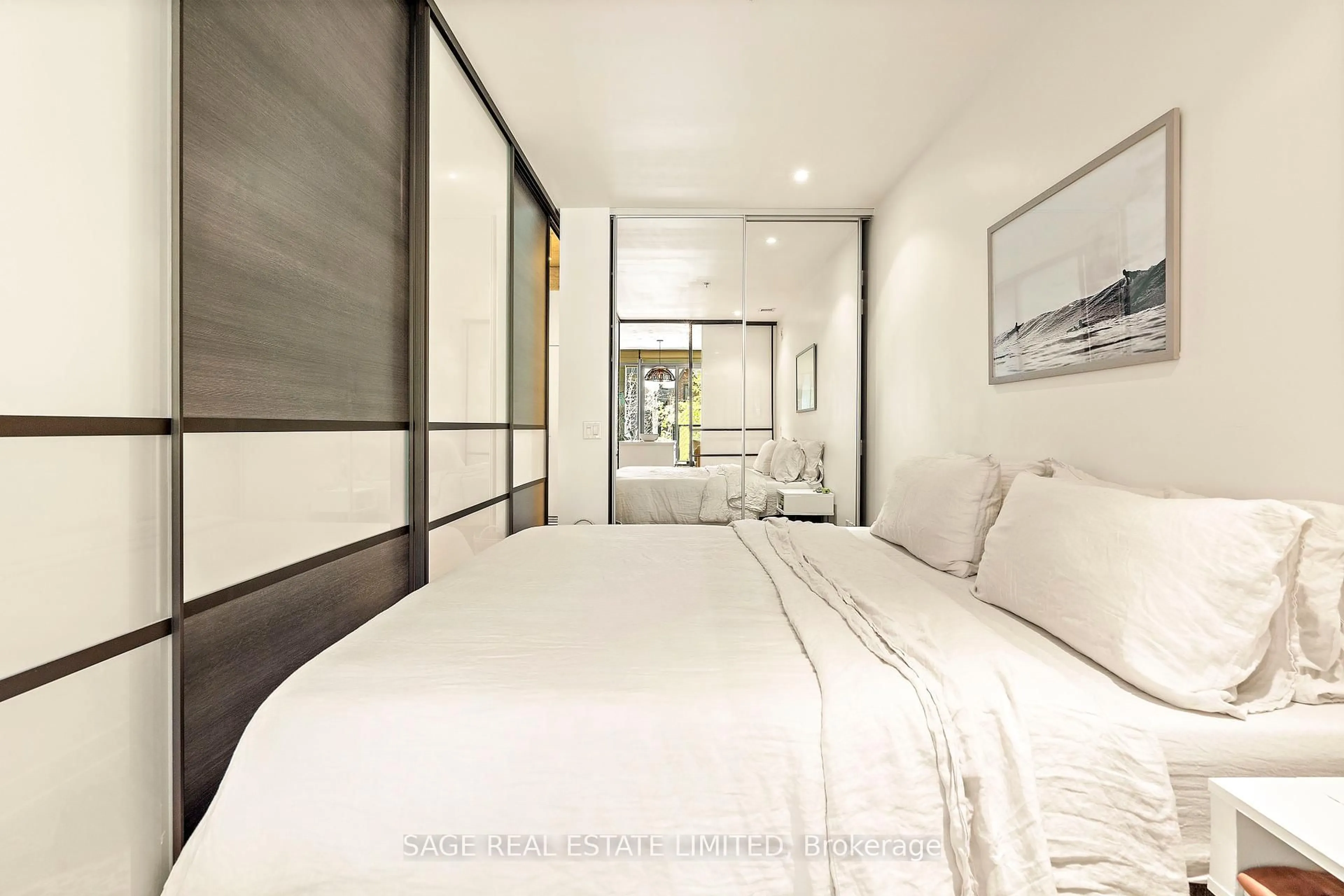 Bedroom with bed, unknown for 8 Dovercourt Rd #216, Toronto Ontario M6J 0B6