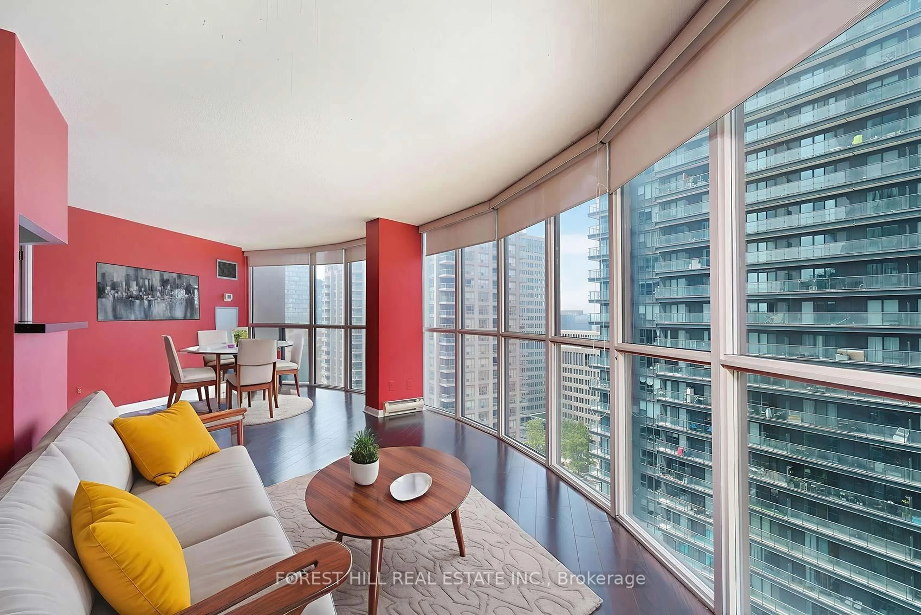 Living room with furniture, unknown for 24 Wellesley St #2103, Toronto Ontario M4Y 2X6