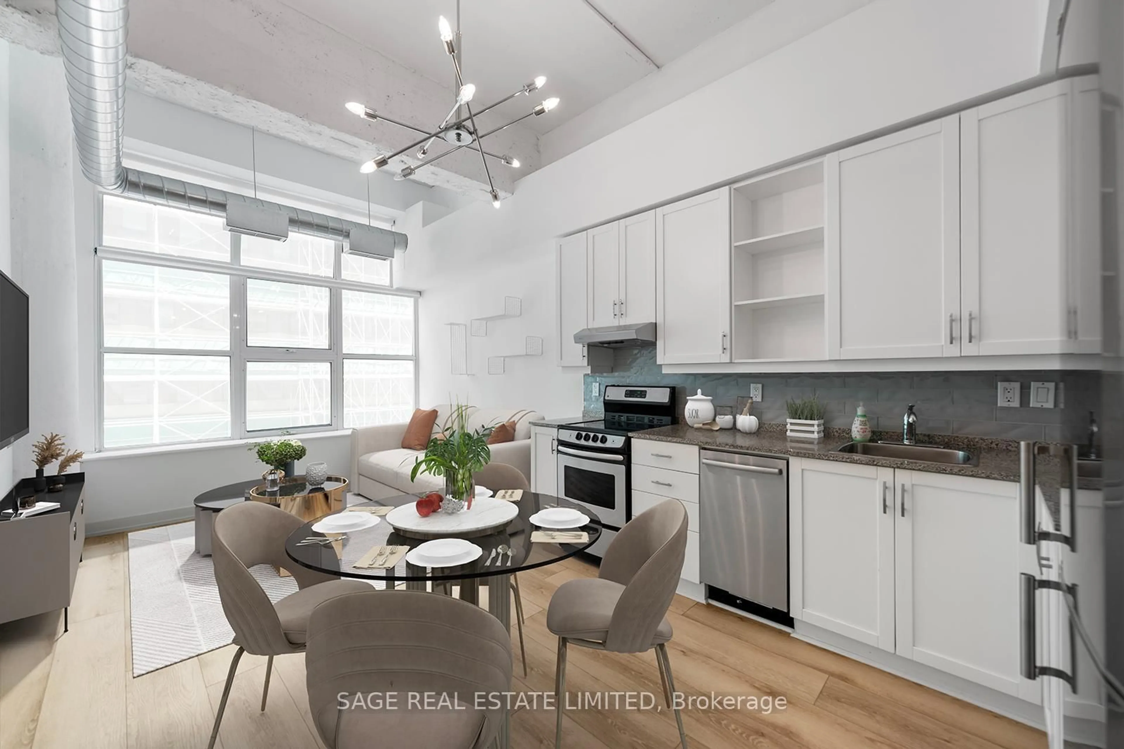 Open concept kitchen, unknown for 155 Dalhousie St #426, Toronto Ontario M5B 2P7