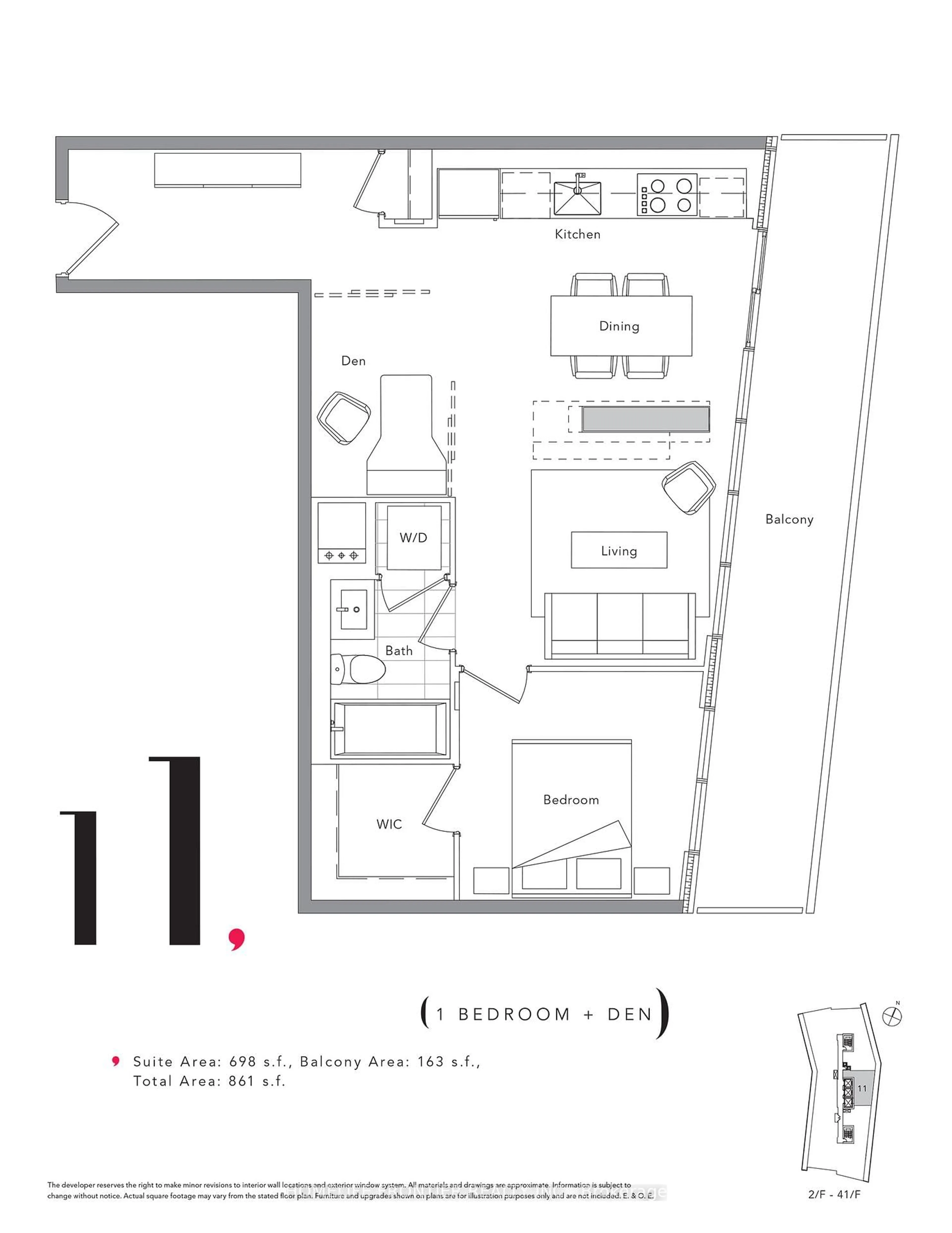 Floor plan for 117 McMahon Dr #PH11, Toronto Ontario M2K 0E4