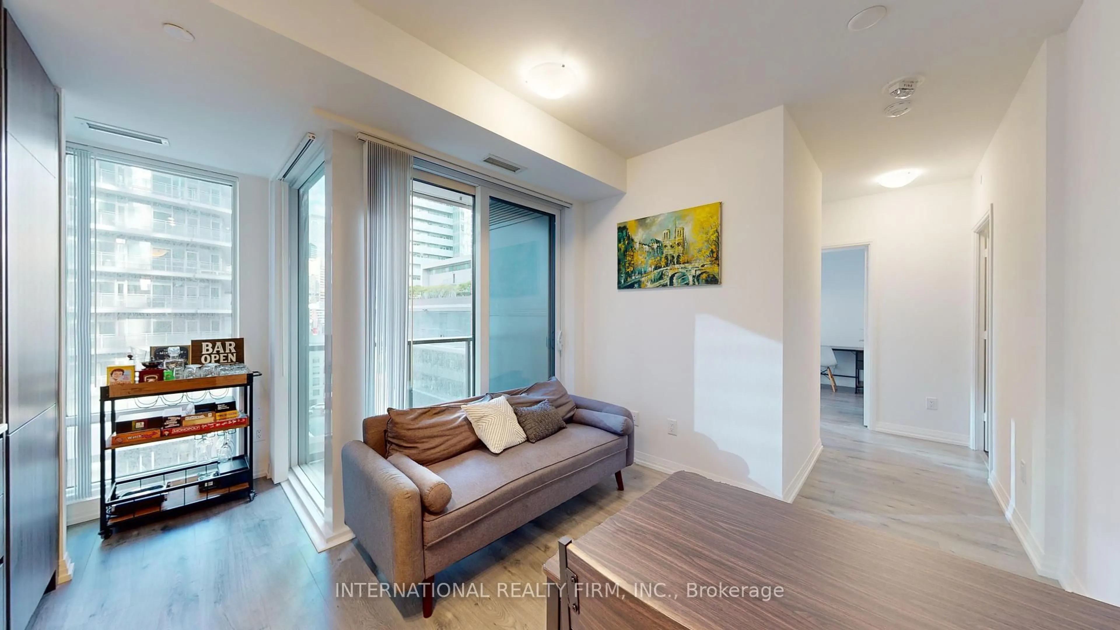 Living room with furniture, unknown for 8 Widmer St #1108, Toronto Ontario M5V 2E7