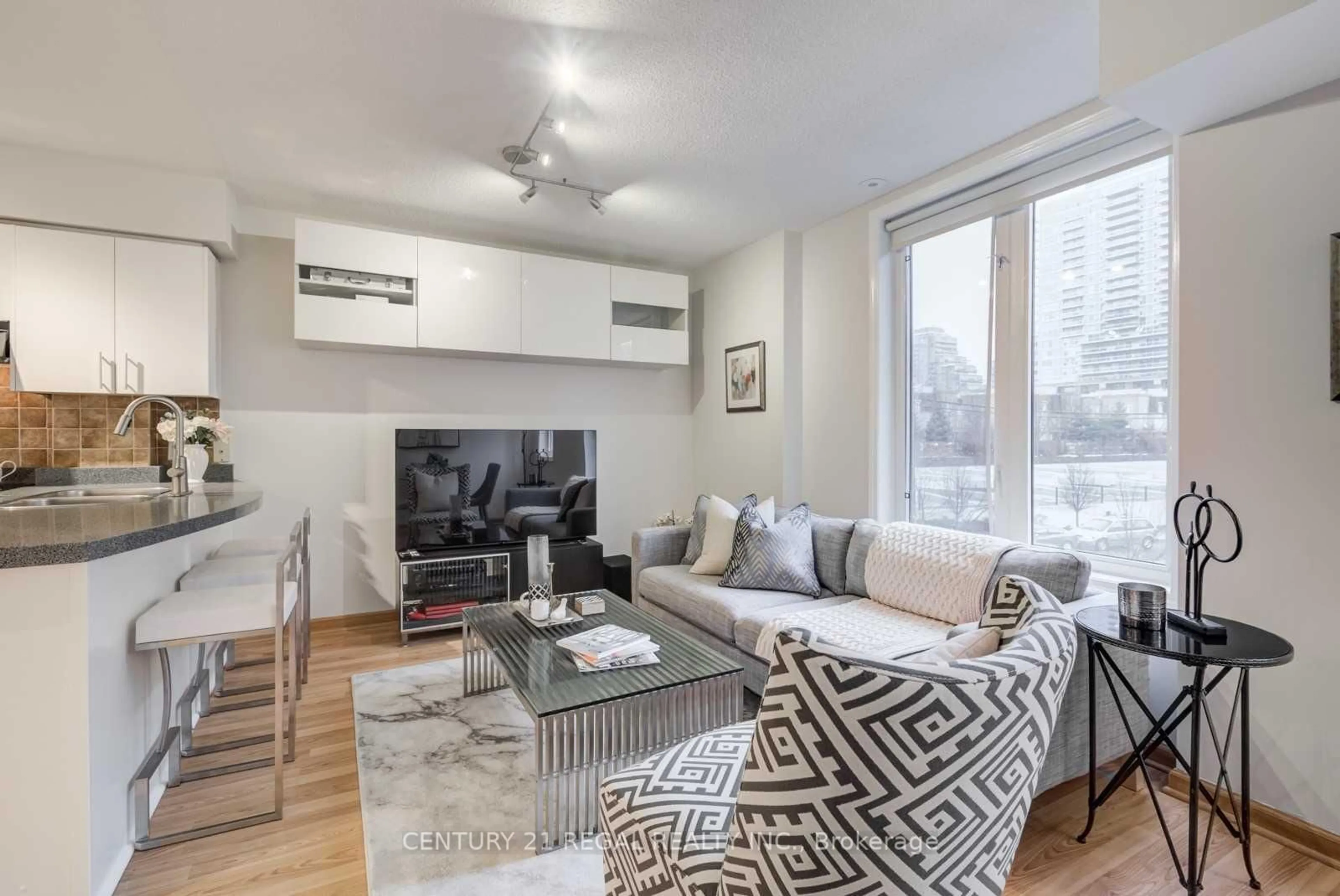 Living room with furniture, unknown for 26 Douro St #329, Toronto Ontario M6K 3M4