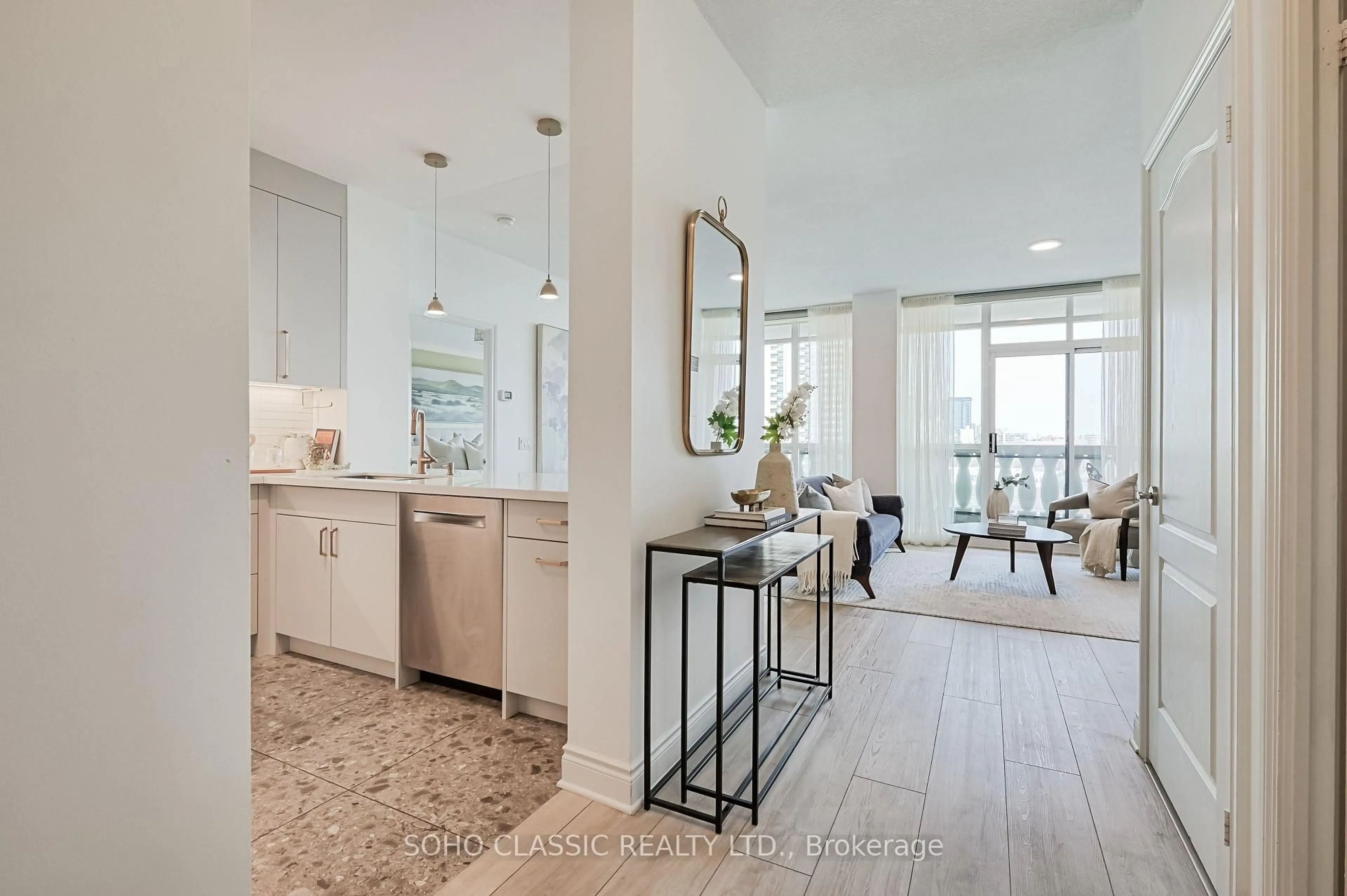 Open concept kitchen, ceramic/tile floor for 319 Merton St #1103, Toronto Ontario M4S 1A5