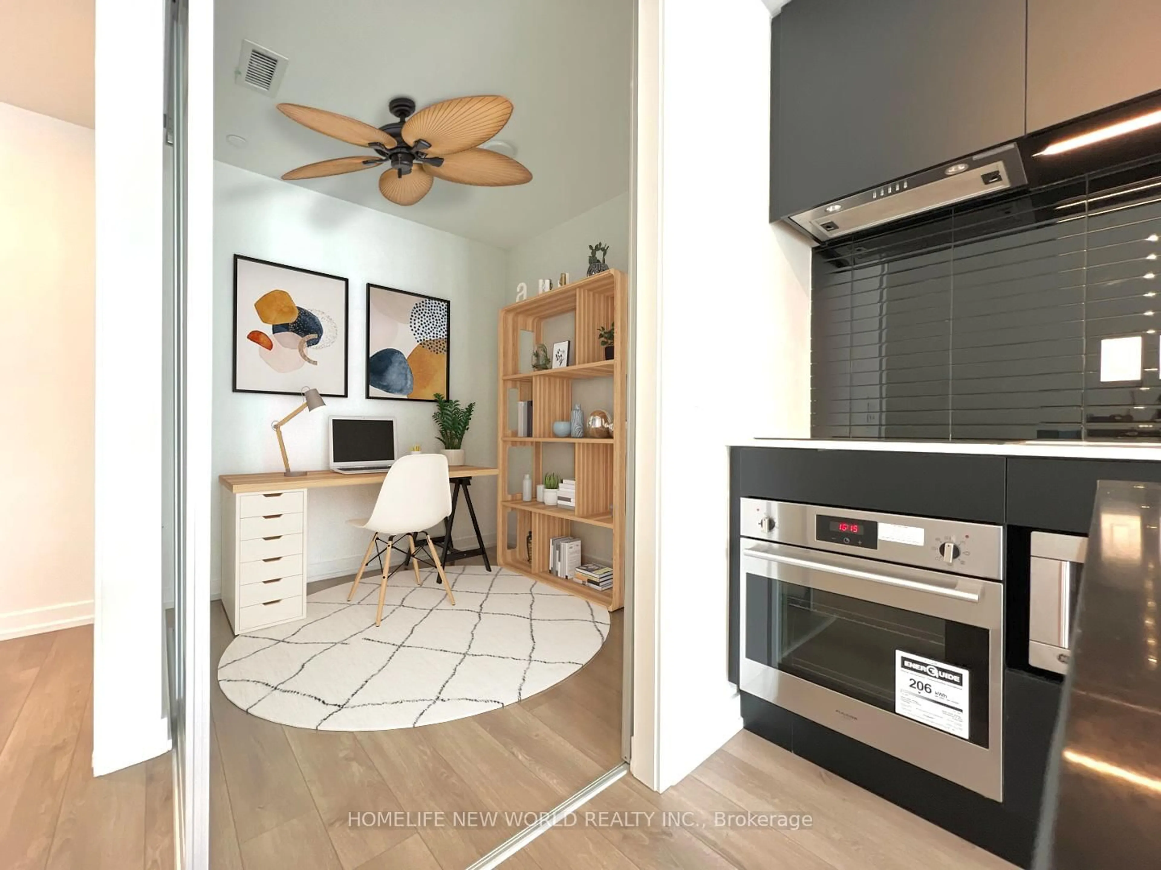 Open concept kitchen, ceramic/tile floor for 33 Helendale Ave #1304, Toronto Ontario M4R 0A4