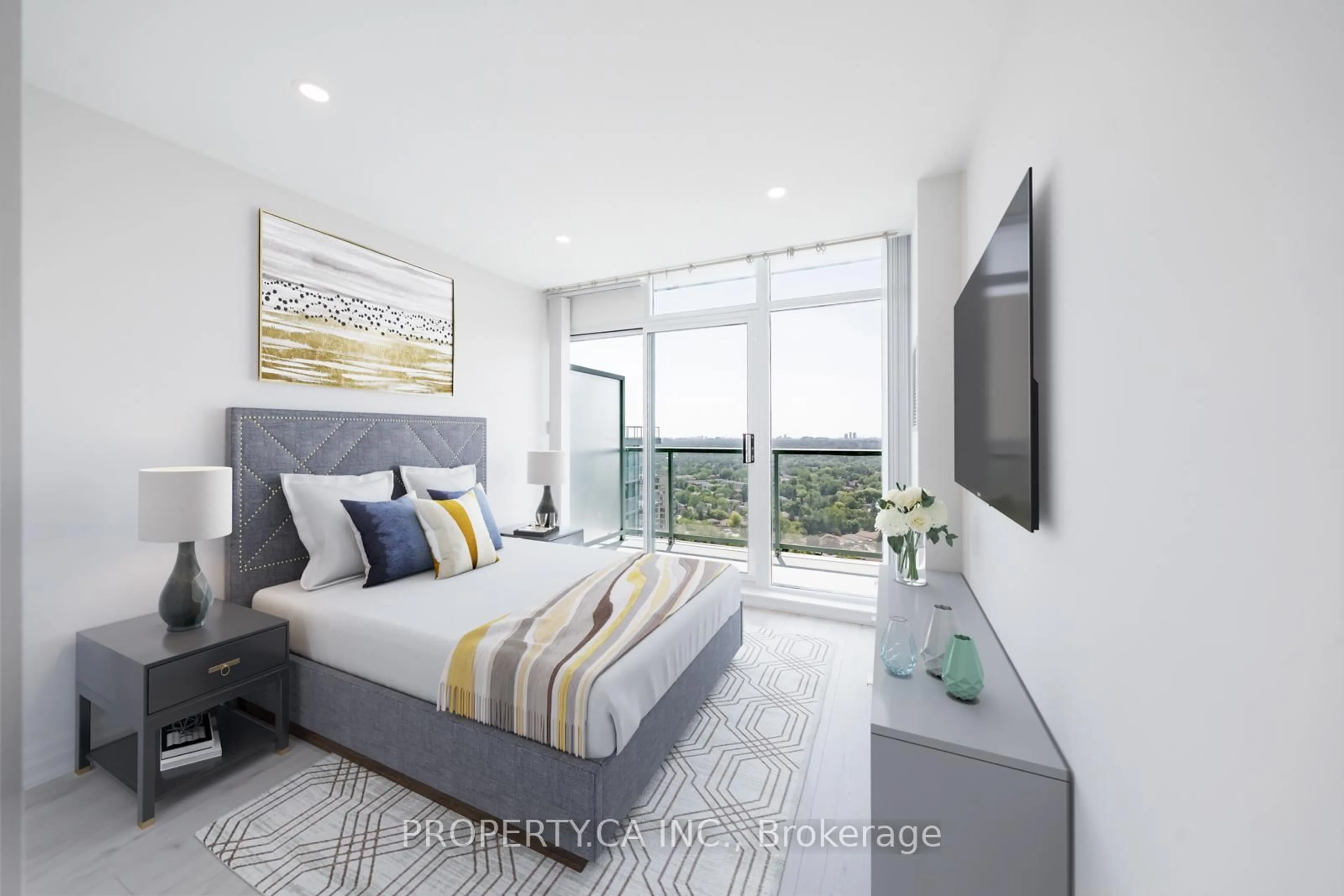 Bedroom with bed, unknown for 5508 Yonge St #PH03, Toronto Ontario M2N 7L2