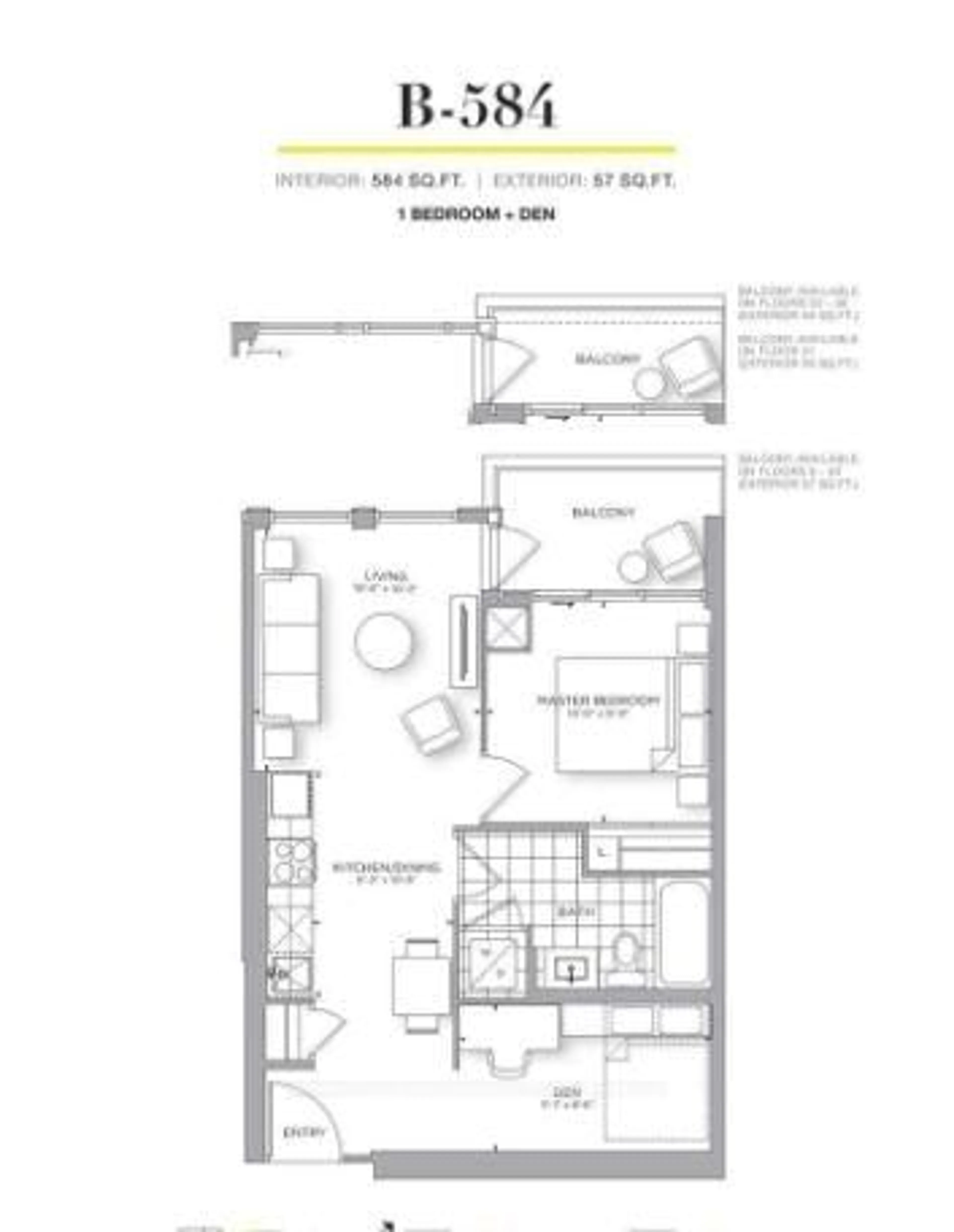 Floor plan for 159 Wellesley St #1811, Toronto Ontario M4Y 0H5