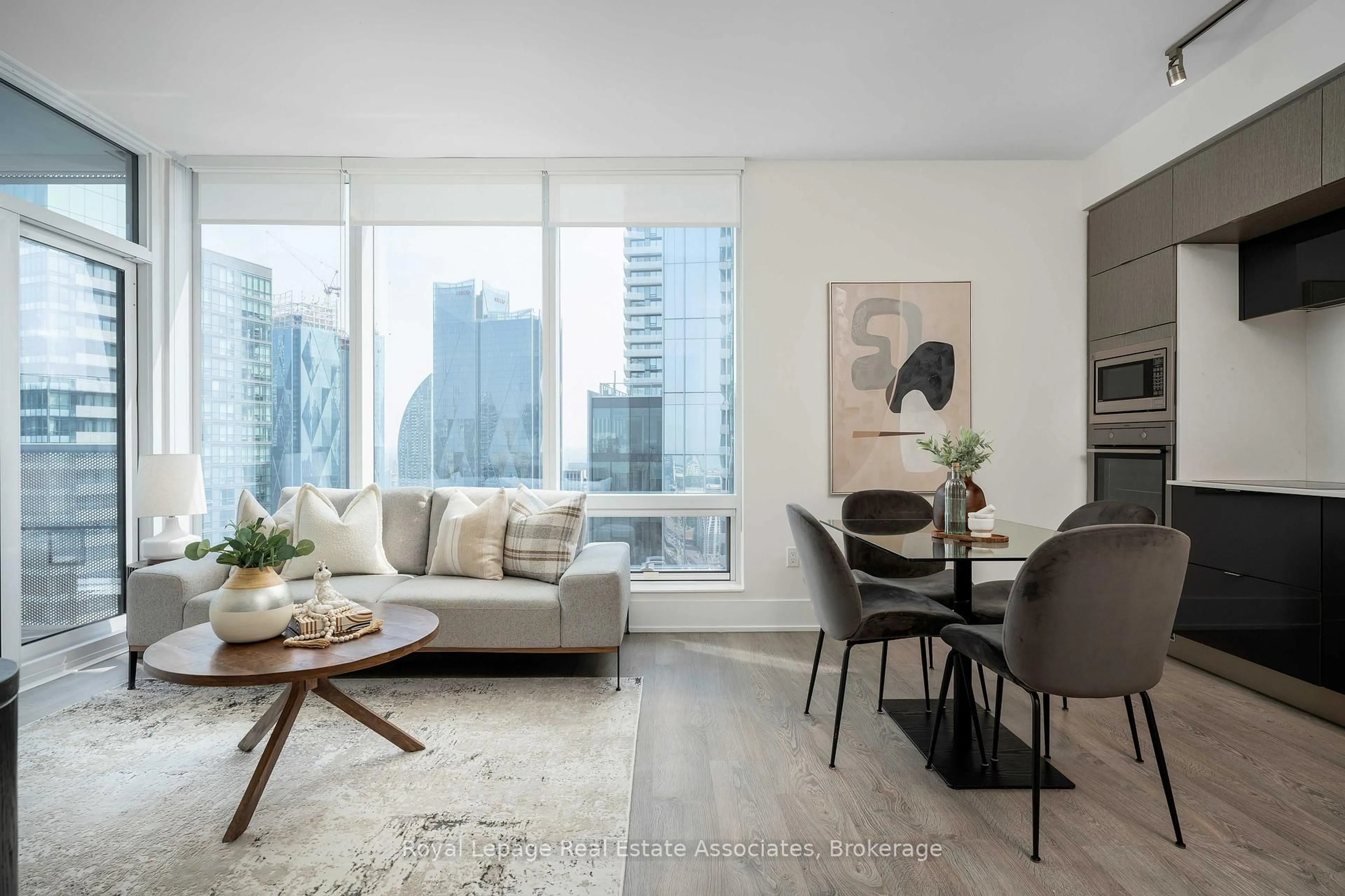 Living room with furniture, unknown for 10 York St #4603, Toronto Ontario M5J 0E1
