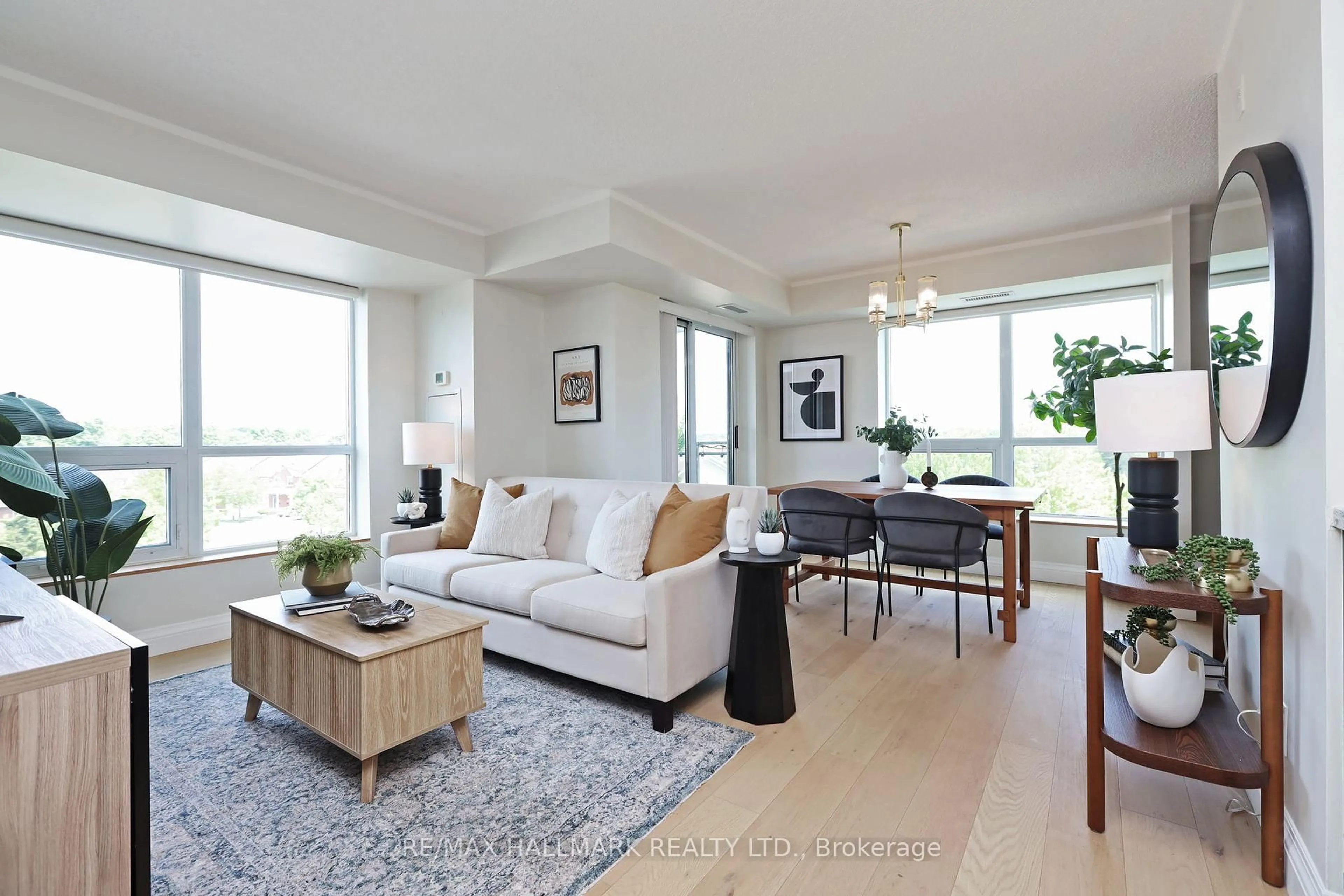 Living room with furniture, unknown for 120 Dallimore Circ #407, Toronto Ontario M3C 4J1