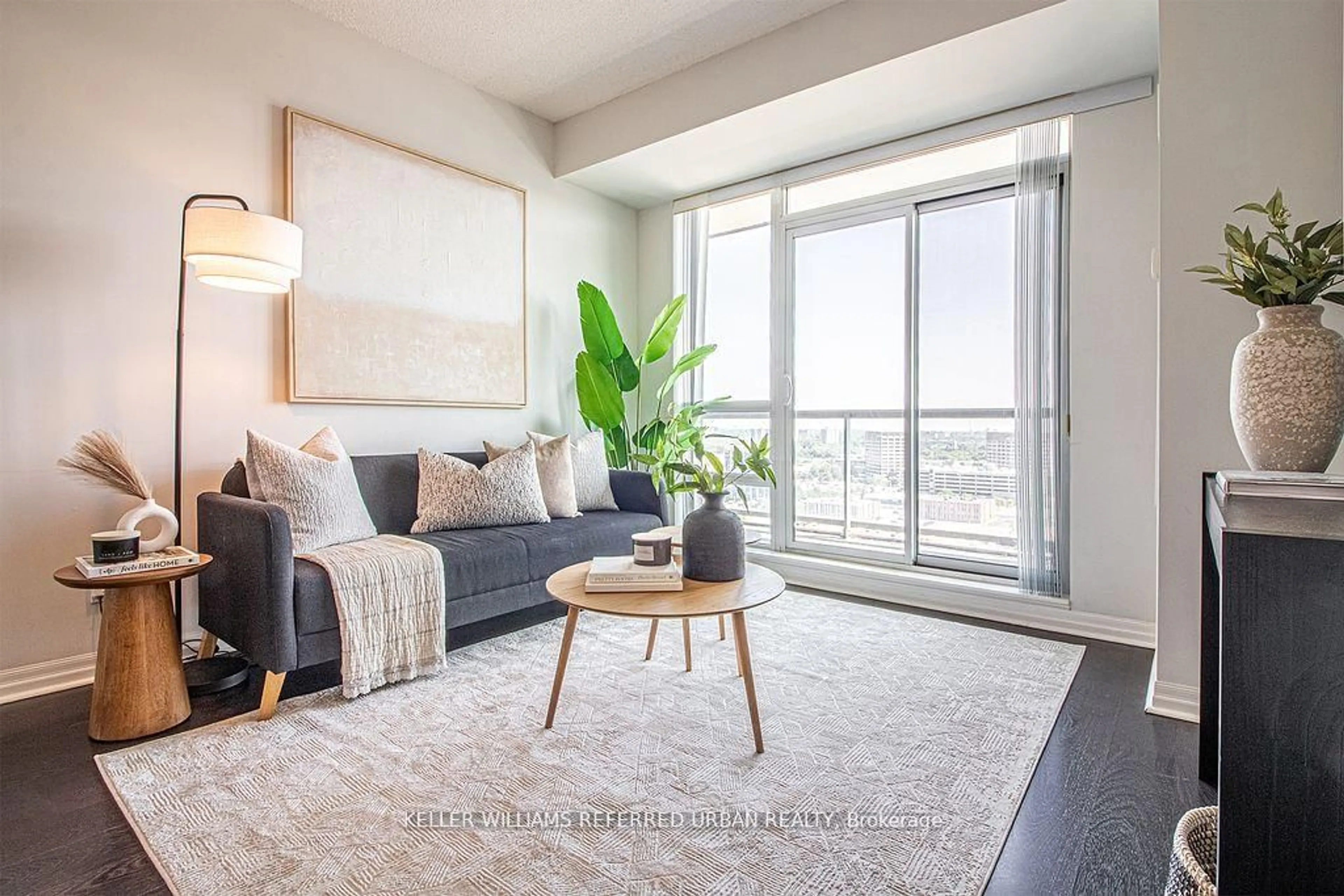 Living room with furniture, unknown for 30 Herons Hill Way #2009, Toronto Ontario M2J 0A7