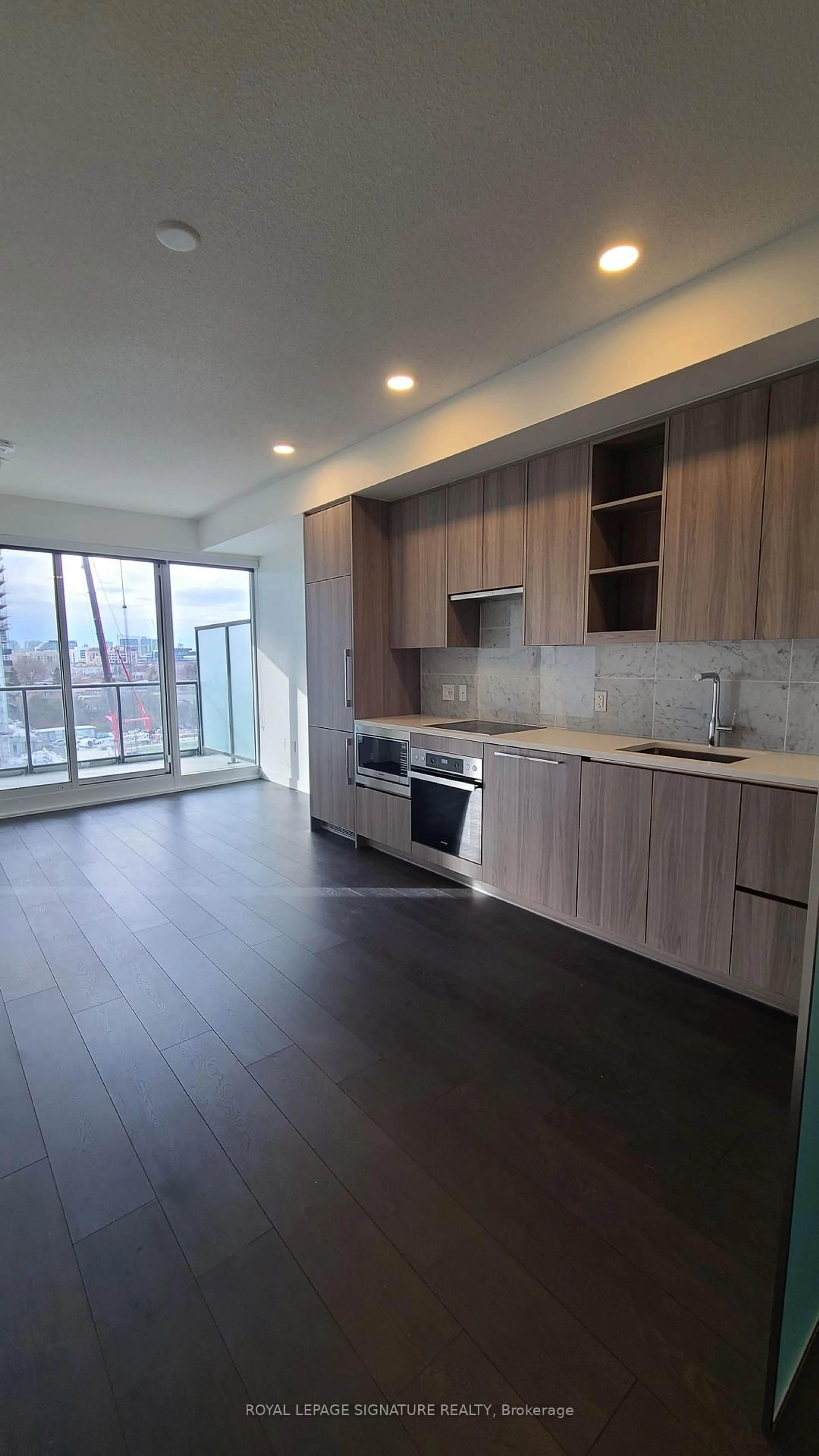 Open concept kitchen, wood/laminate floor for 95 Mcmahon Dr #1507, Toronto Ontario M2K 0H2