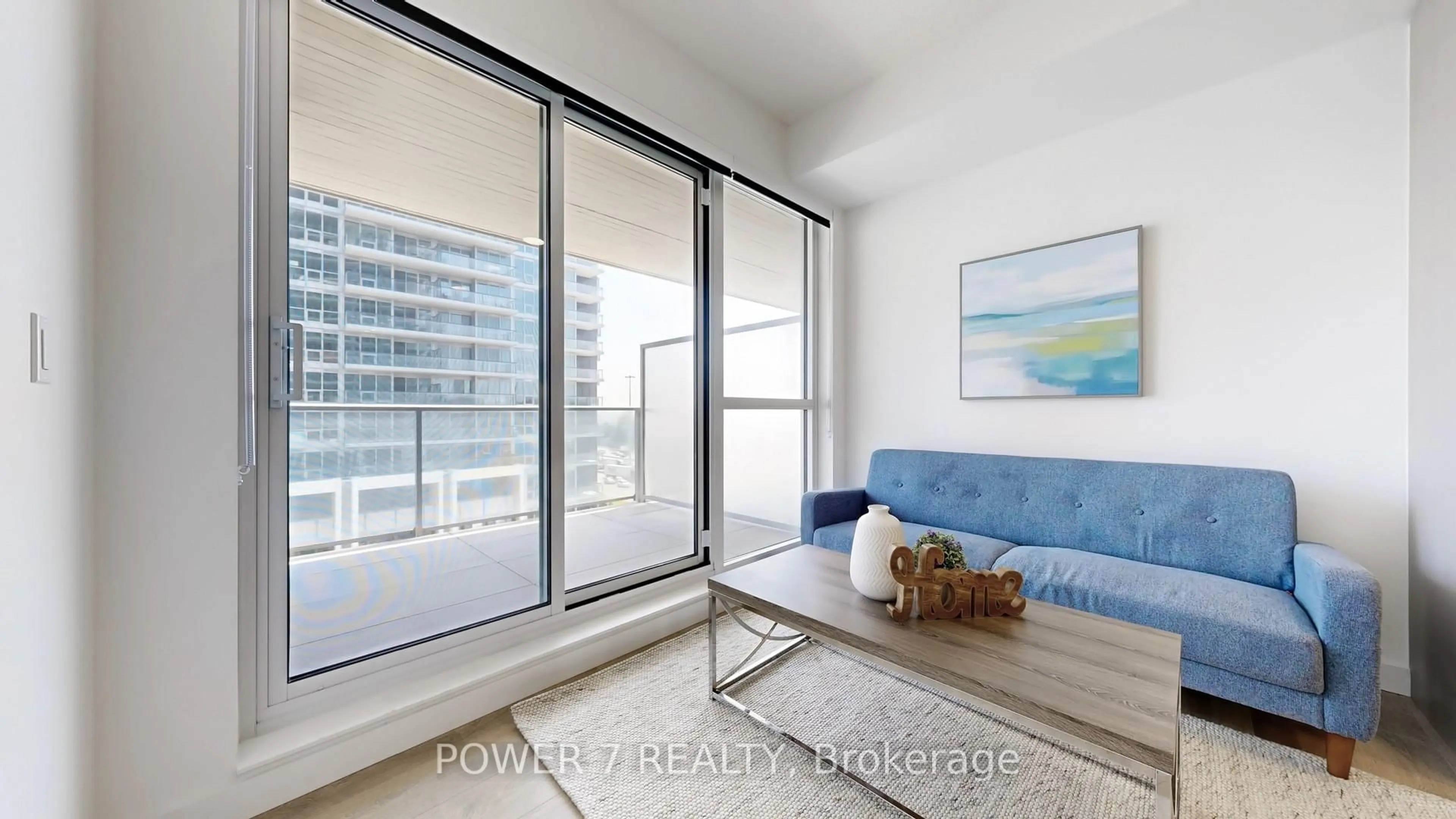 Living room with furniture, unknown for 27 McMahon Dr #715, Toronto Ontario M2K 0J2