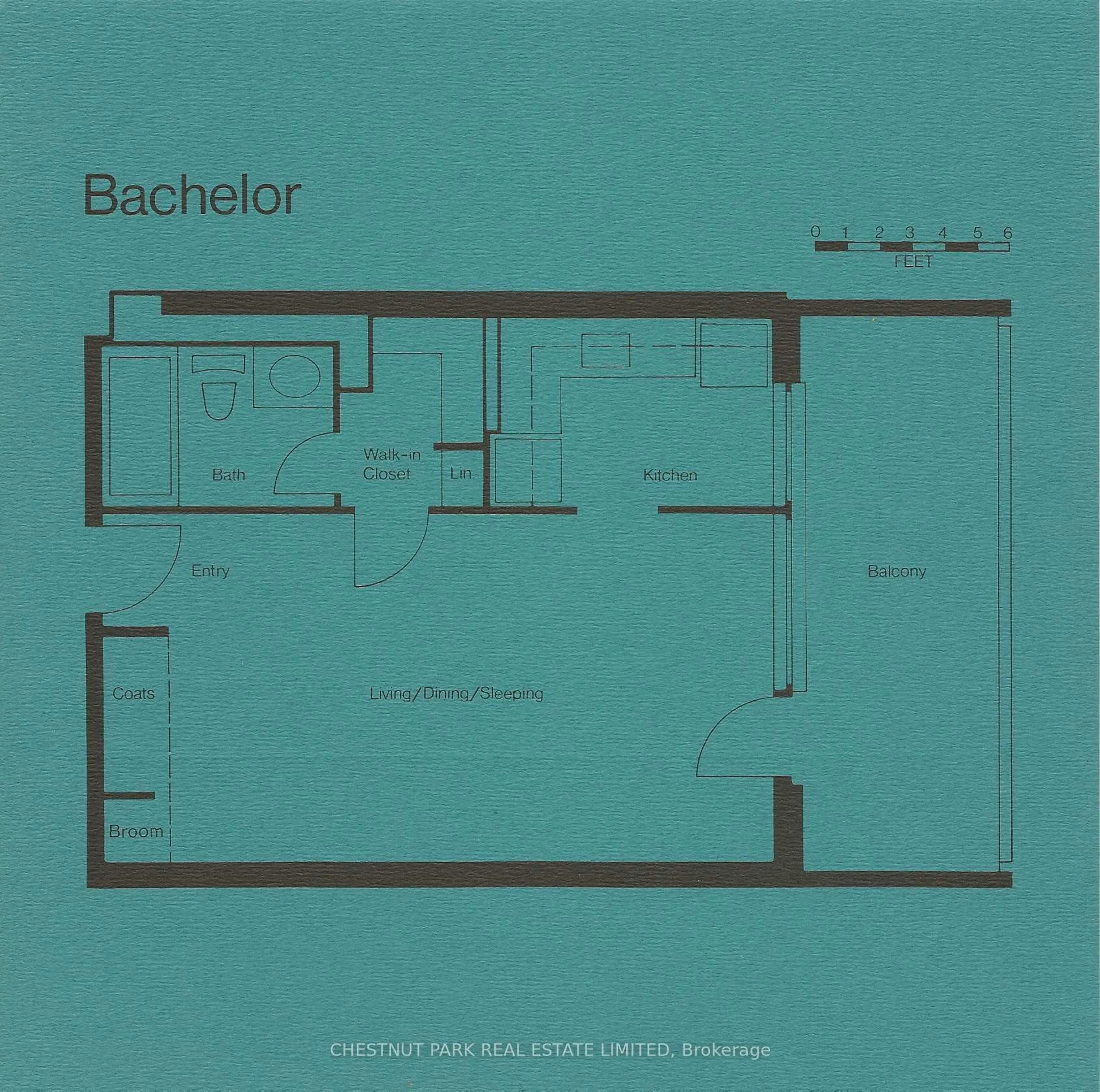 Floor plan for 40 Homewood Ave #2105, Toronto Ontario M4Y 2K2
