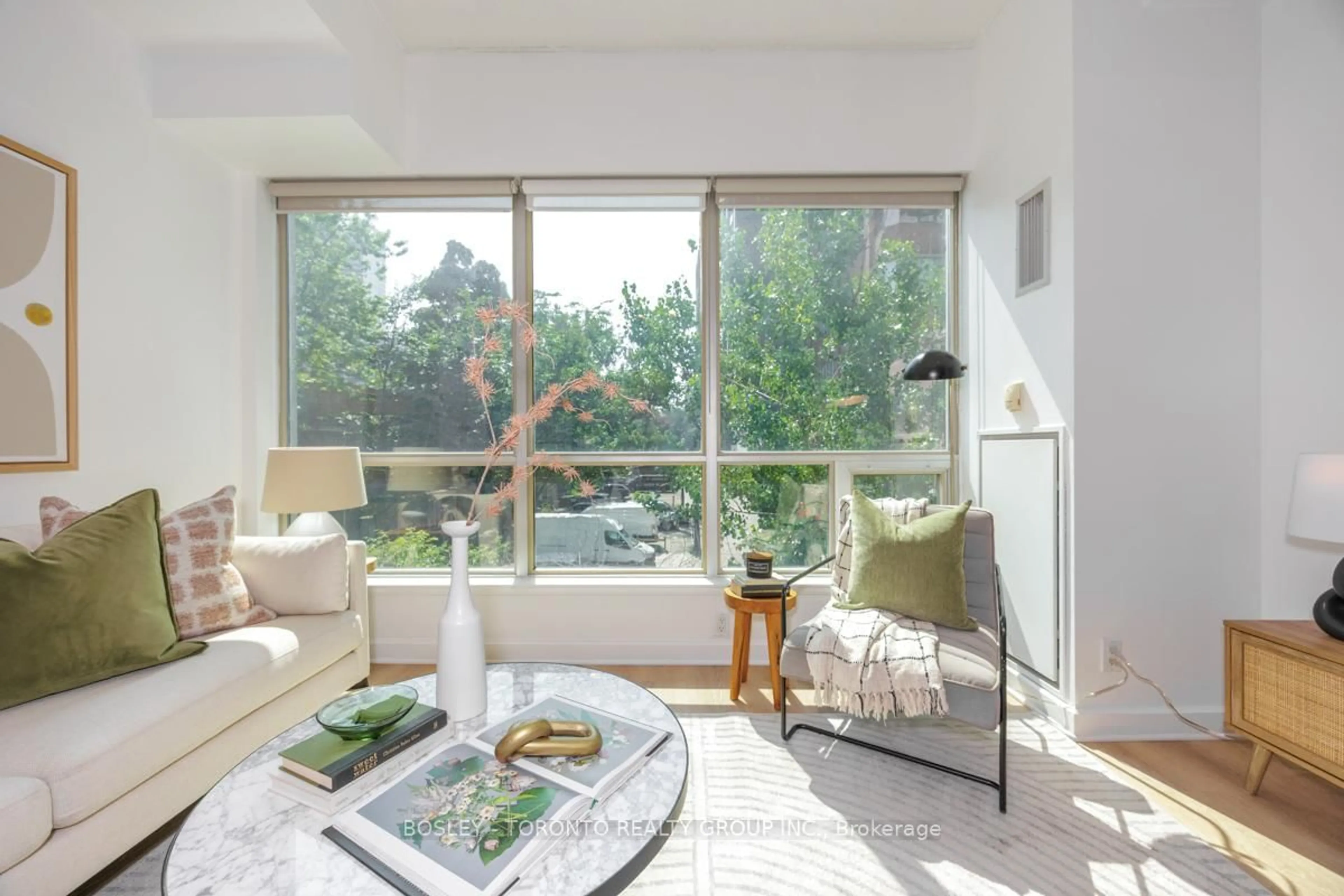 Living room with furniture, unknown for 350 Wellington St #219, Toronto Ontario M5V 3W9