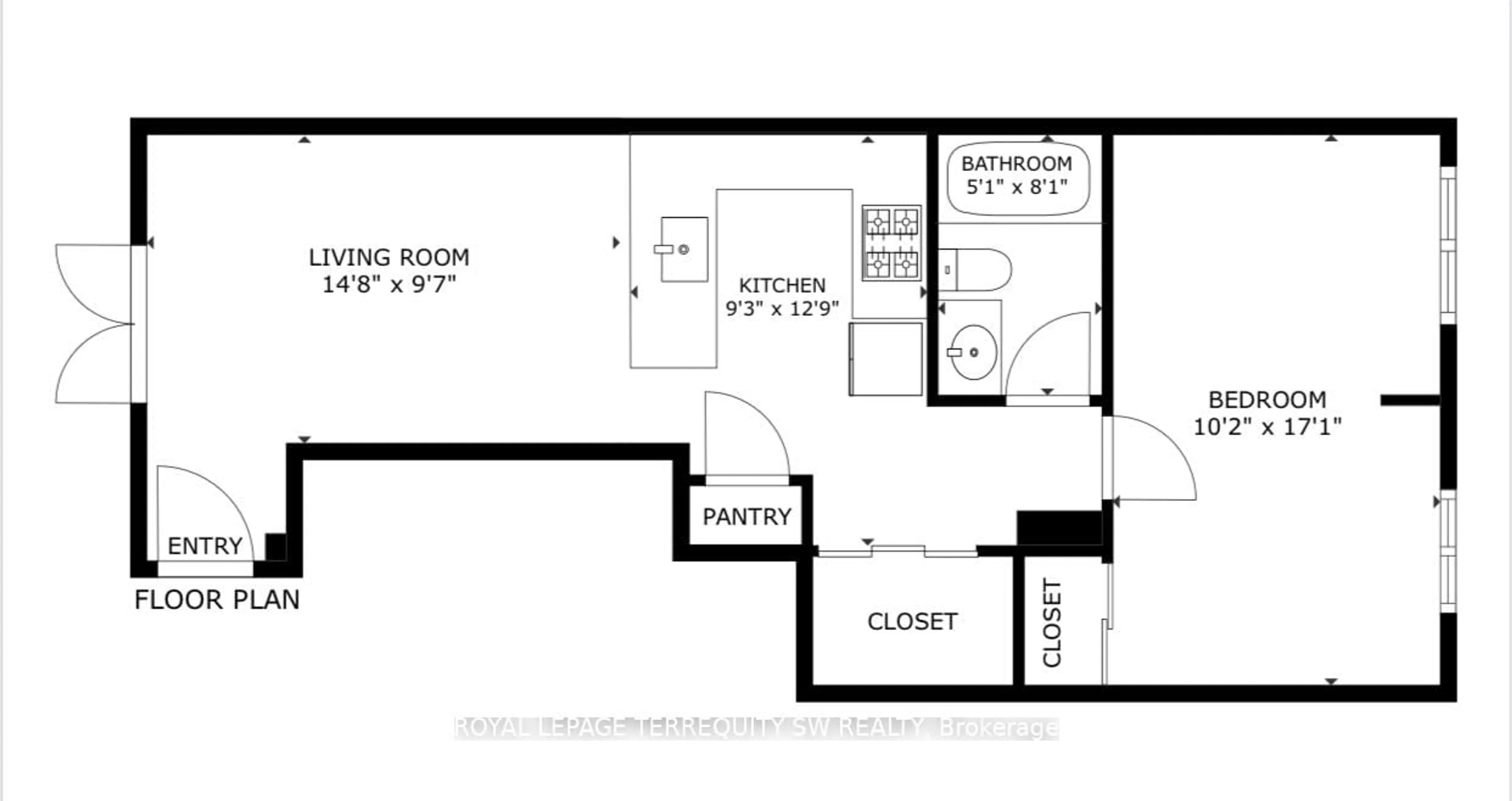 Floor plan for 80 Carr St #TH15, Toronto Ontario M5T 1B7