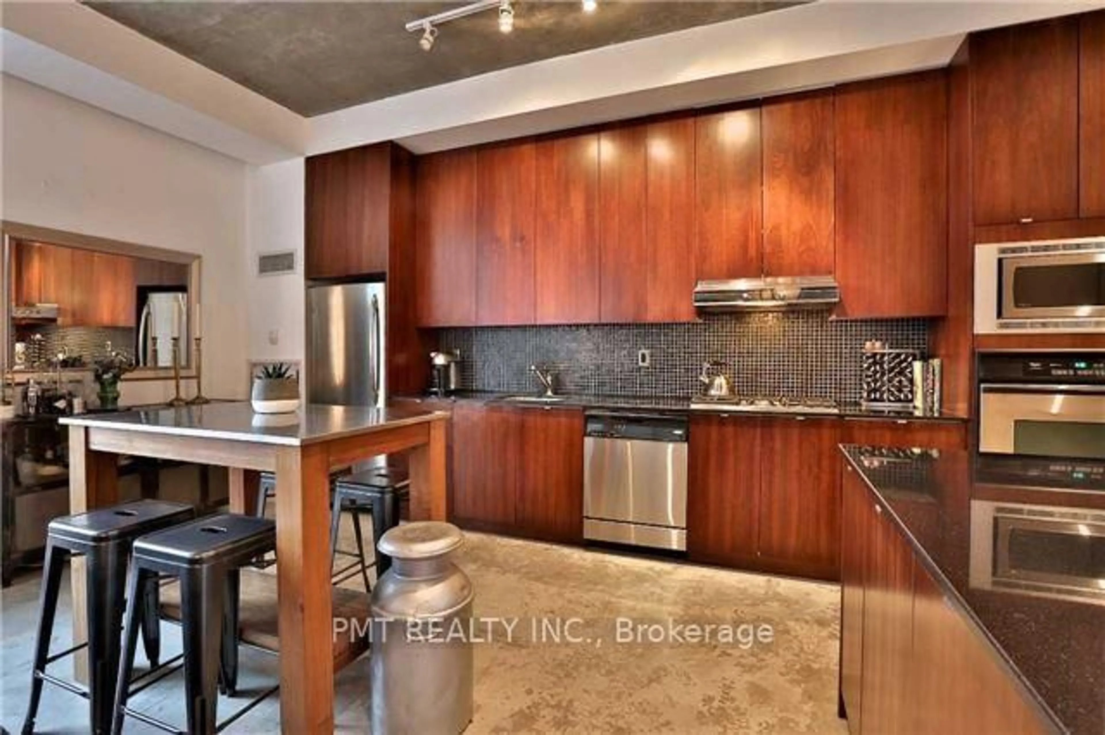 Contemporary kitchen, ceramic/tile floor for 23 Brant St #505, Toronto Ontario M5V 2L5