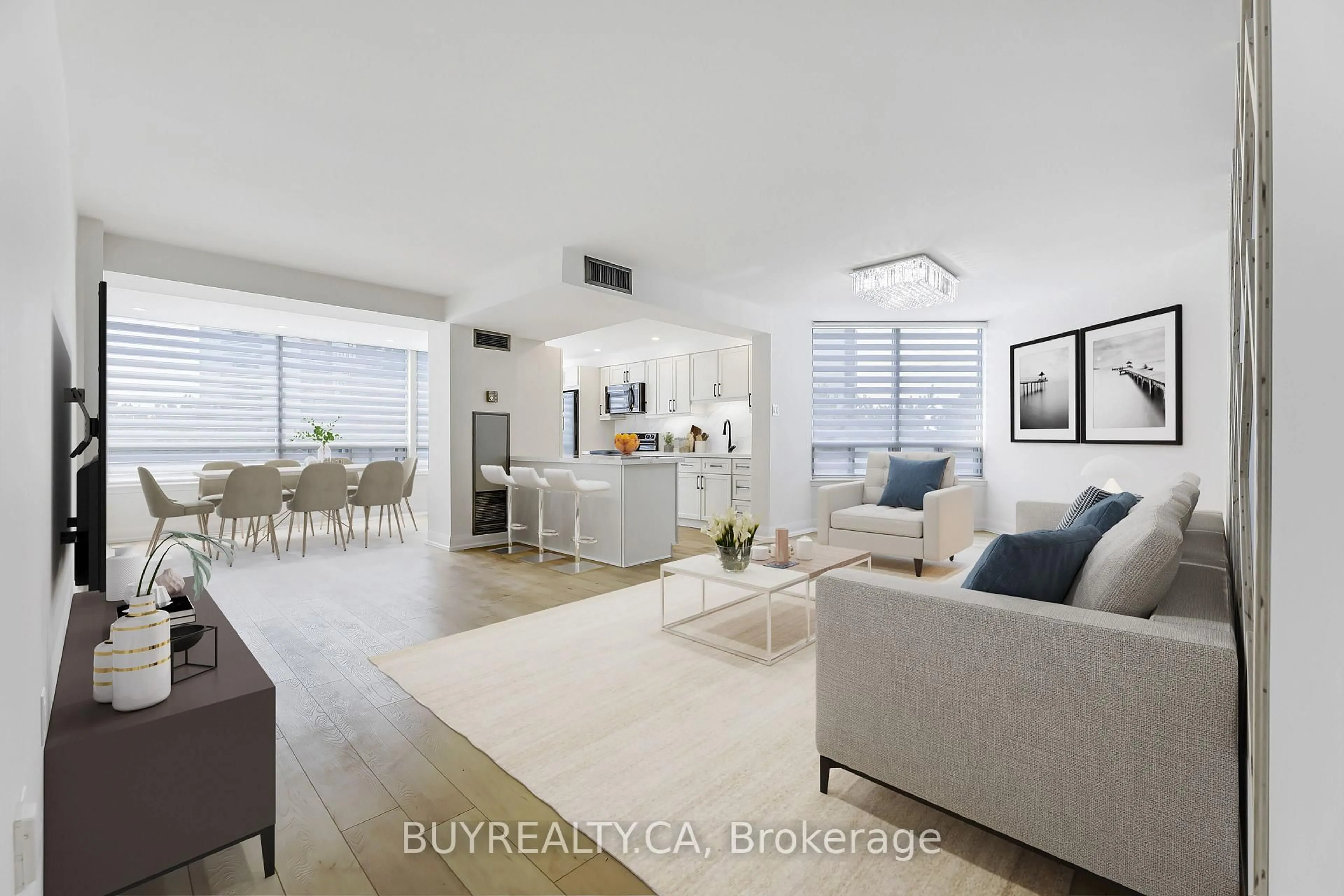 Living room with furniture, unknown for 1131 Steeles Ave #410, Toronto Ontario M2R 3W8