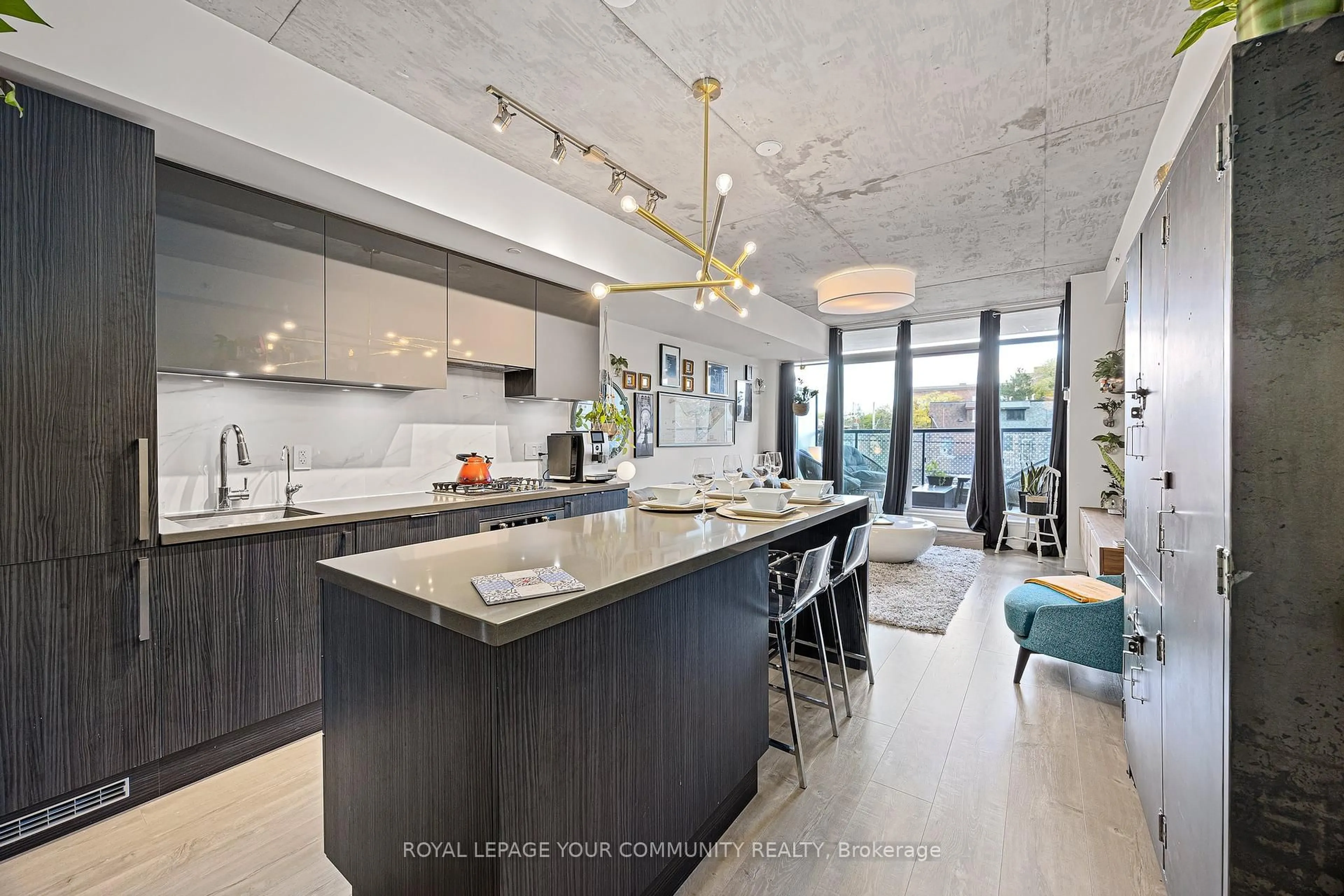 Open concept kitchen, unknown for 109 Ossington Ave #216, Toronto Ontario M6J 0G1