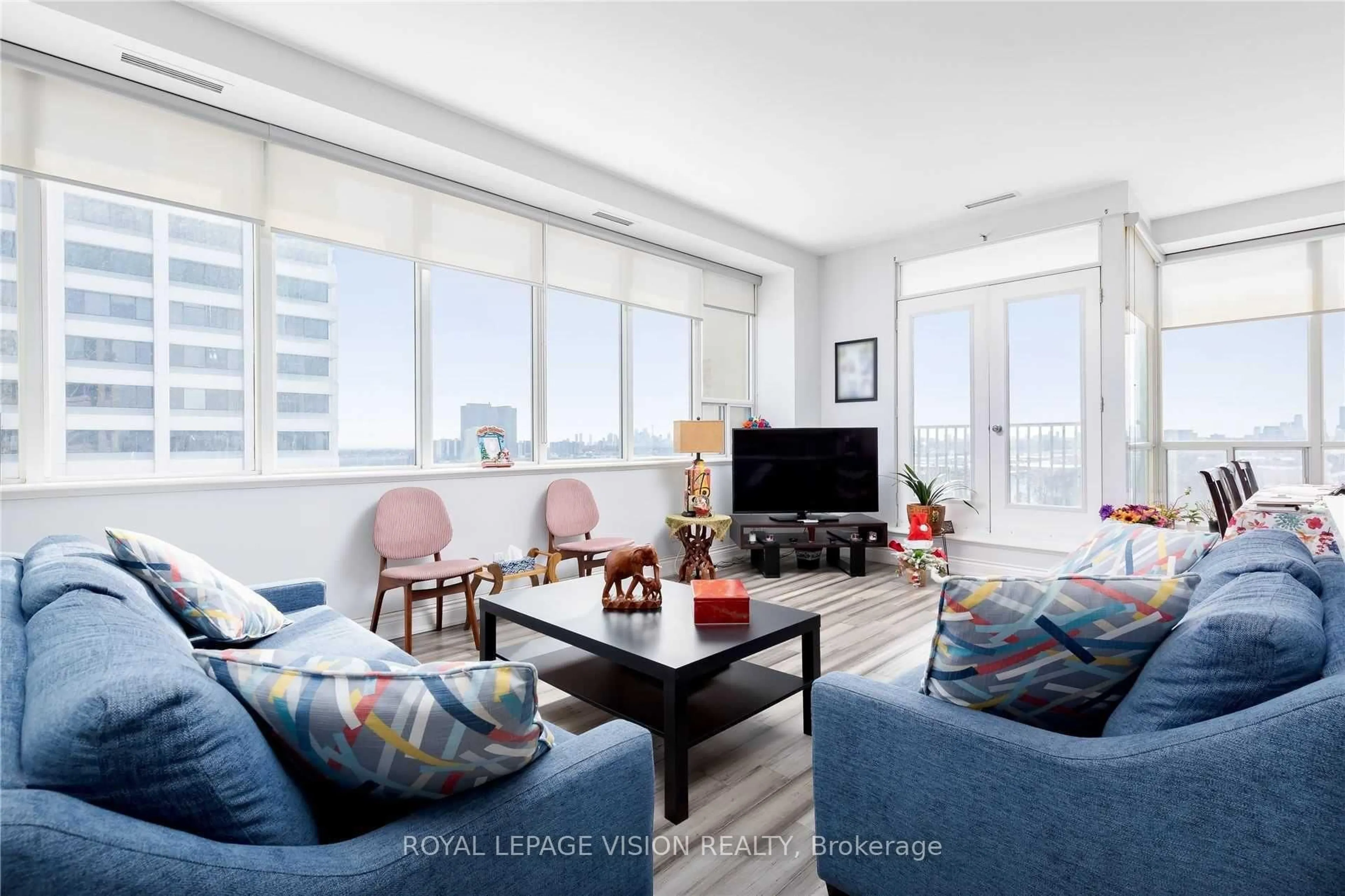 Living room with furniture, unknown for 797 Don Mills Rd #1402, Toronto Ontario M3C 1V1