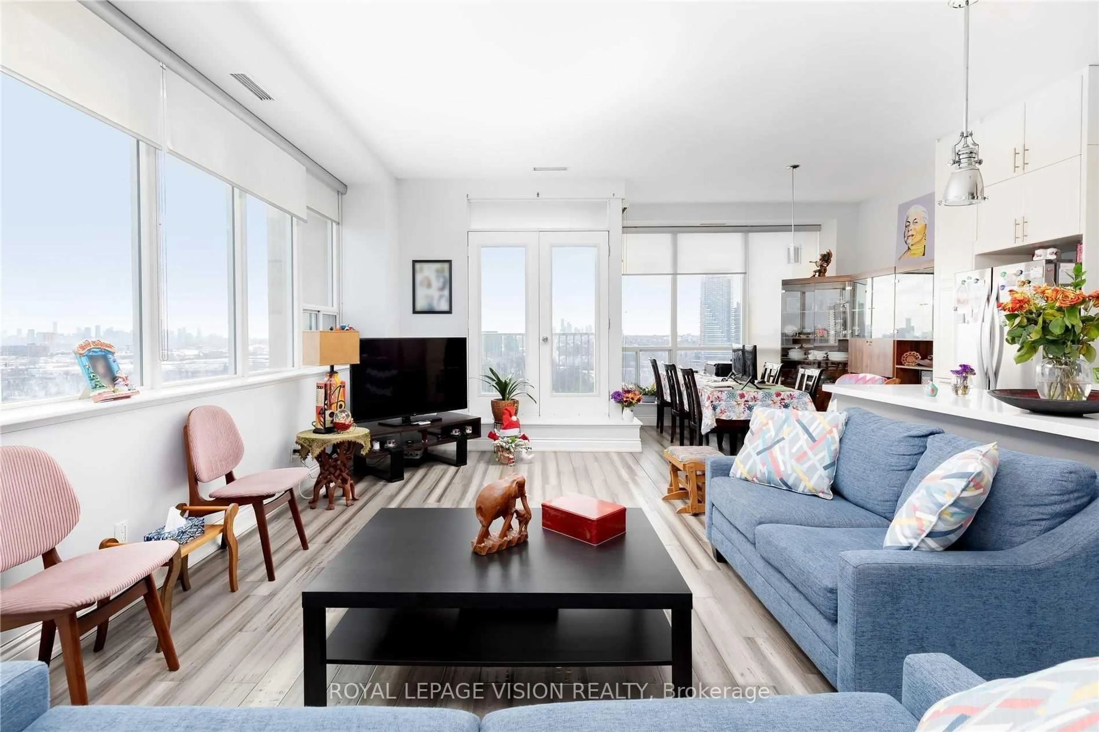 Living room with furniture, unknown for 797 Don Mills Rd #1402, Toronto Ontario M3C 1V1