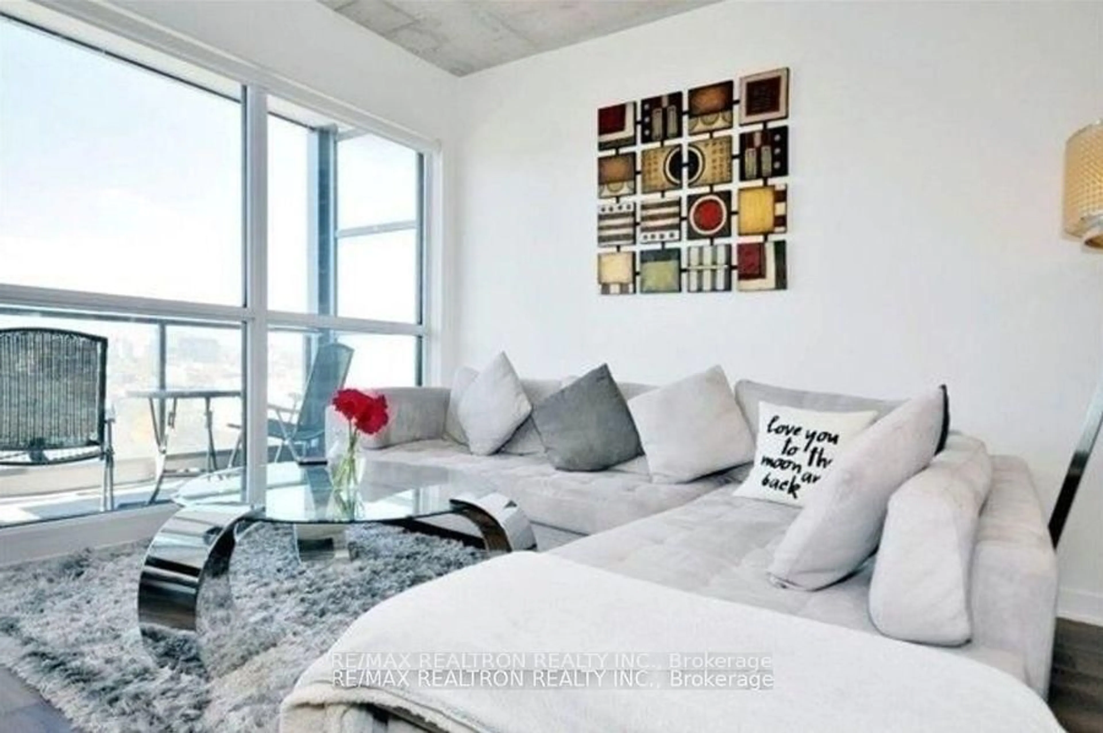 Living room with furniture, unknown for 210 Simcoe St #1604, Toronto Ontario M5T 0A9