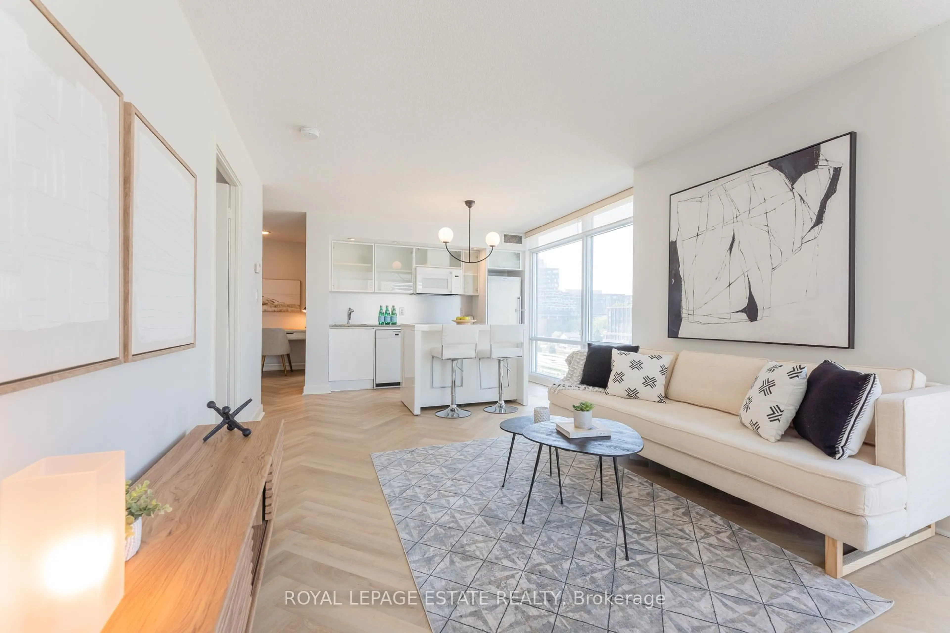 Living room with furniture, unknown for 25 Telegram Mews #702, Toronto Ontario M5V 3Z1